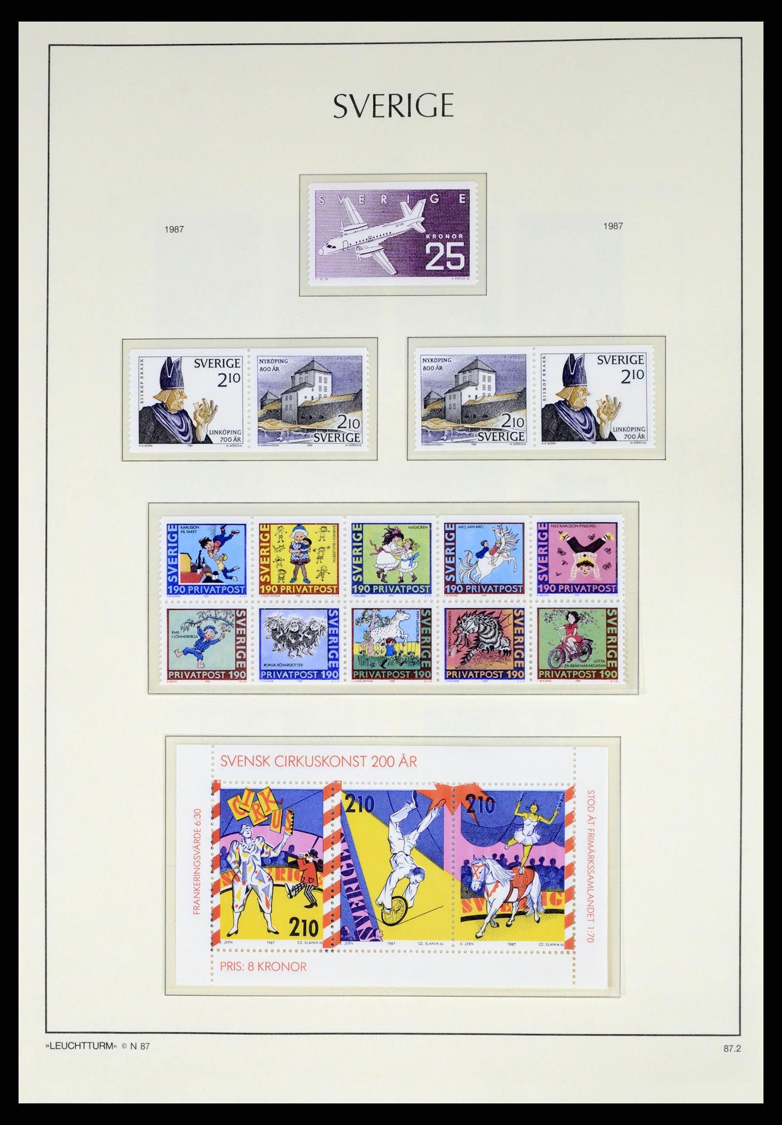 37397 163 - Postzegelverzameling 37397 Zweden 1886-1990.