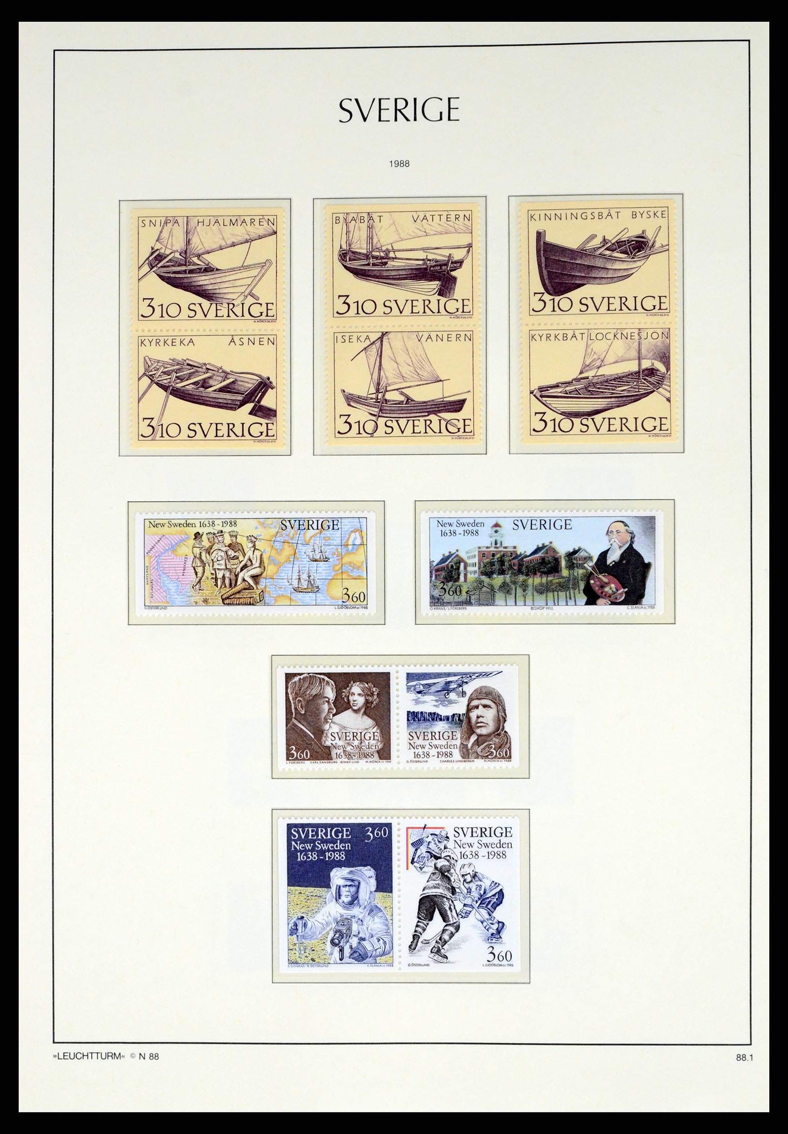 37397 166 - Postzegelverzameling 37397 Zweden 1886-1990.