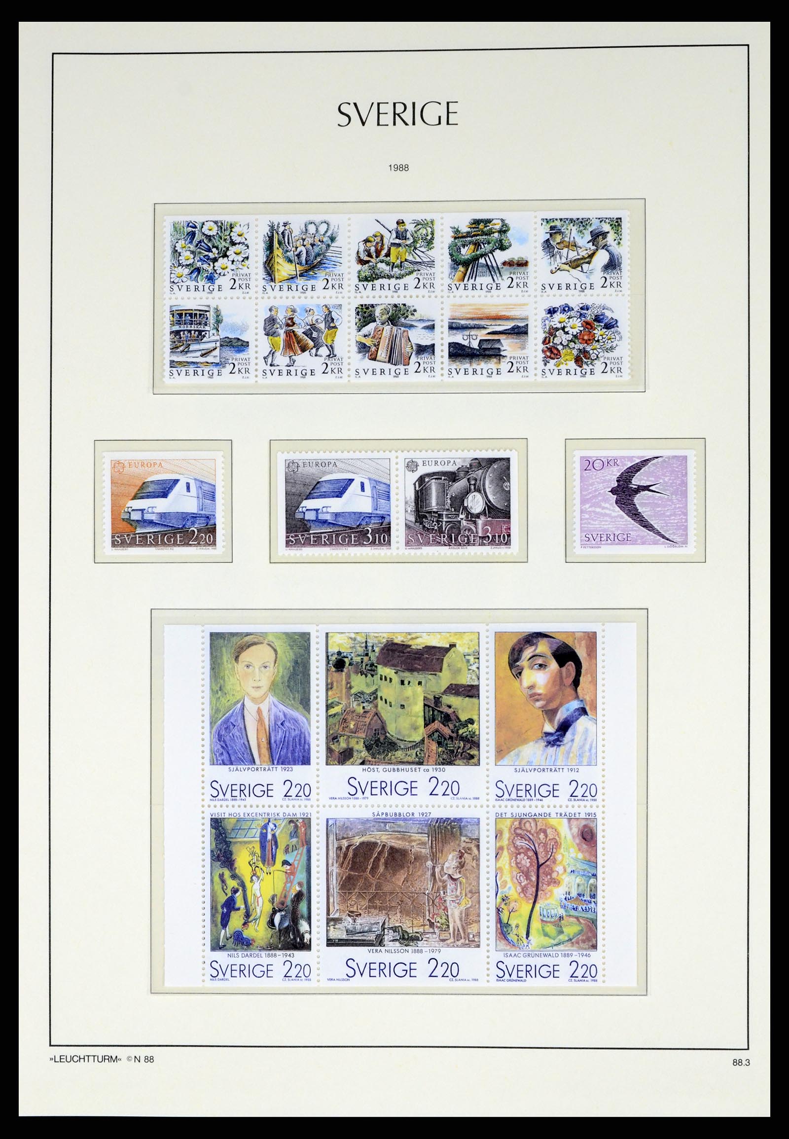 37397 168 - Postzegelverzameling 37397 Zweden 1886-1990.