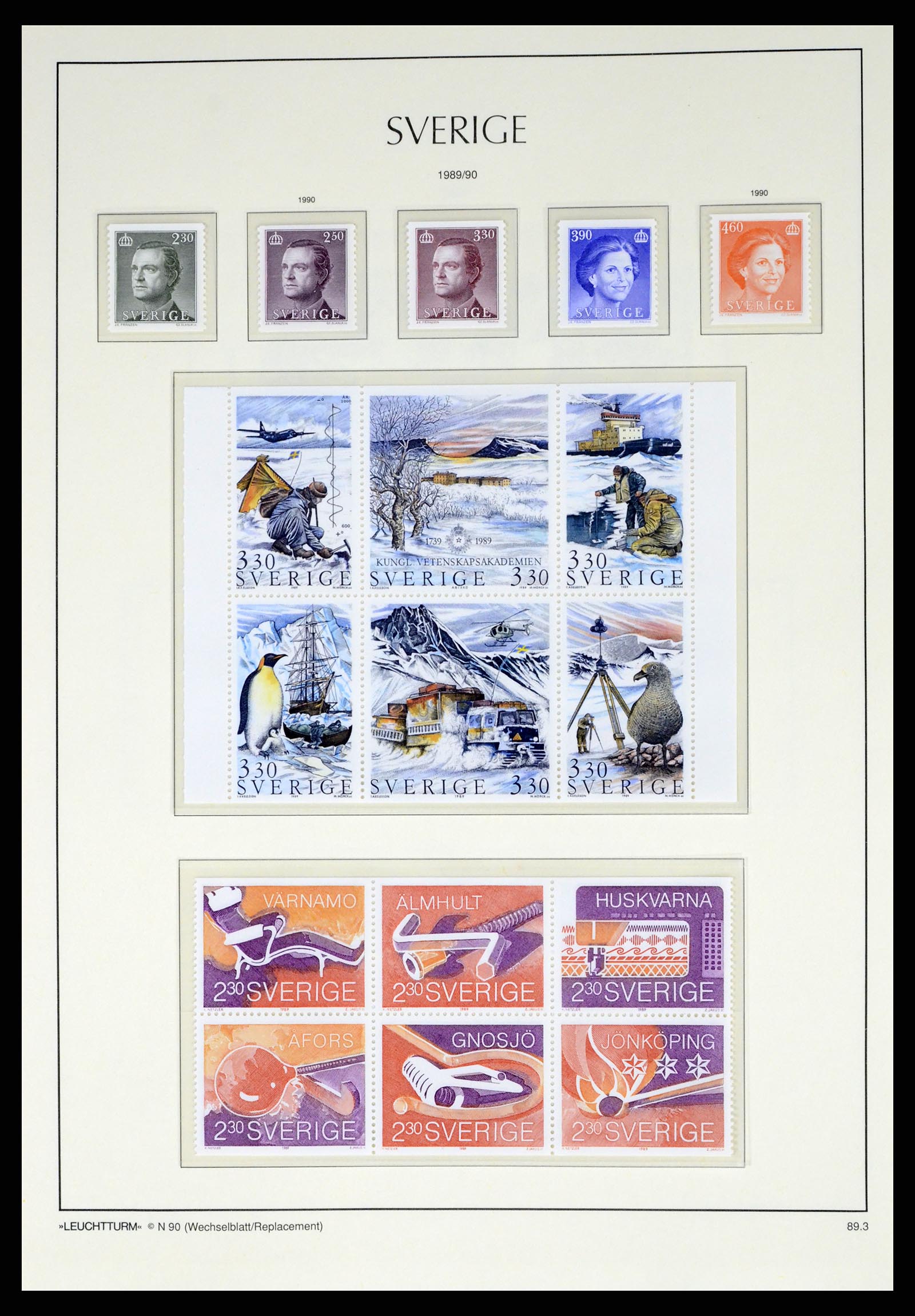 37397 172 - Postzegelverzameling 37397 Zweden 1886-1990.