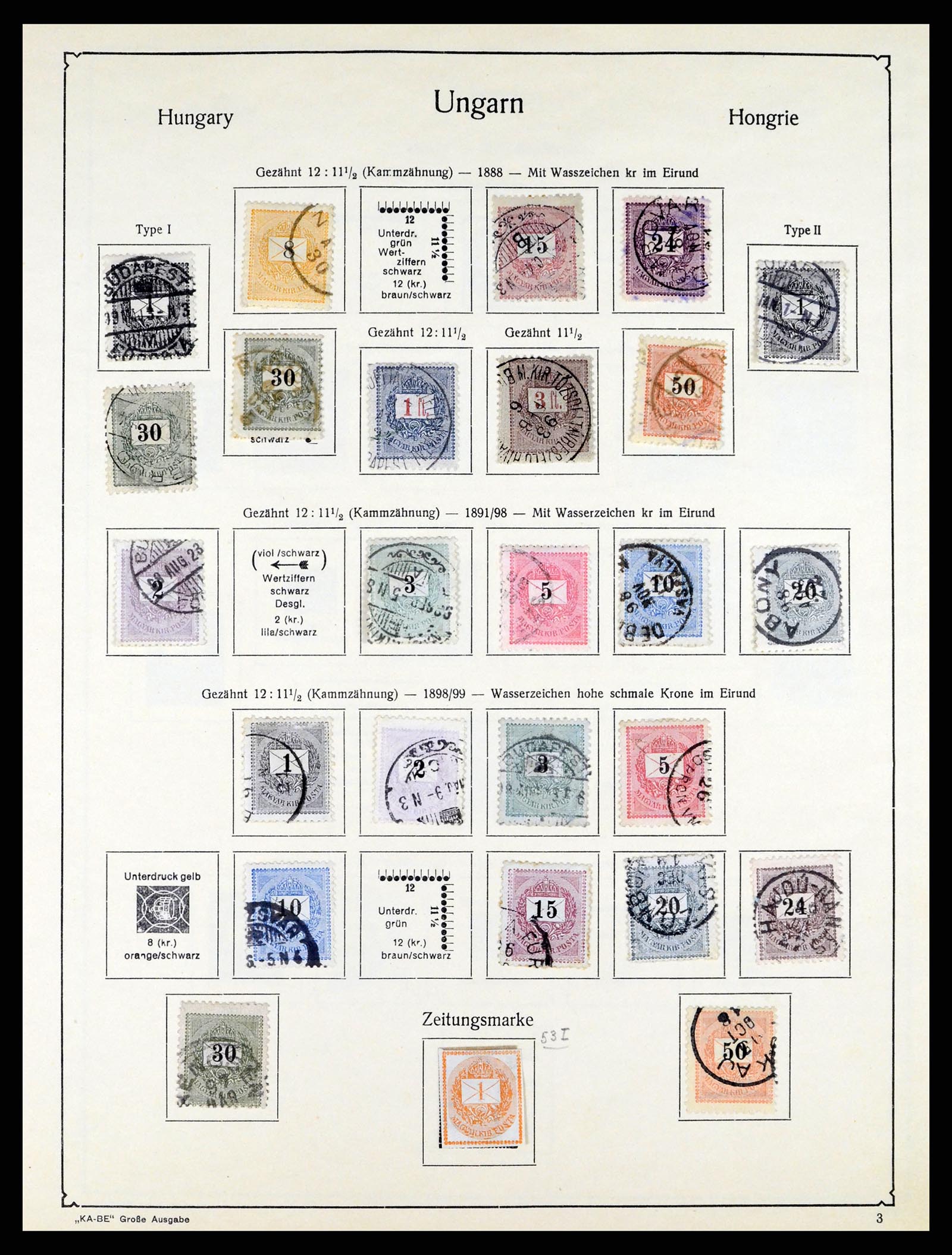 37398 003 - Postzegelverzameling 37398 Hongarije 1871-1960.