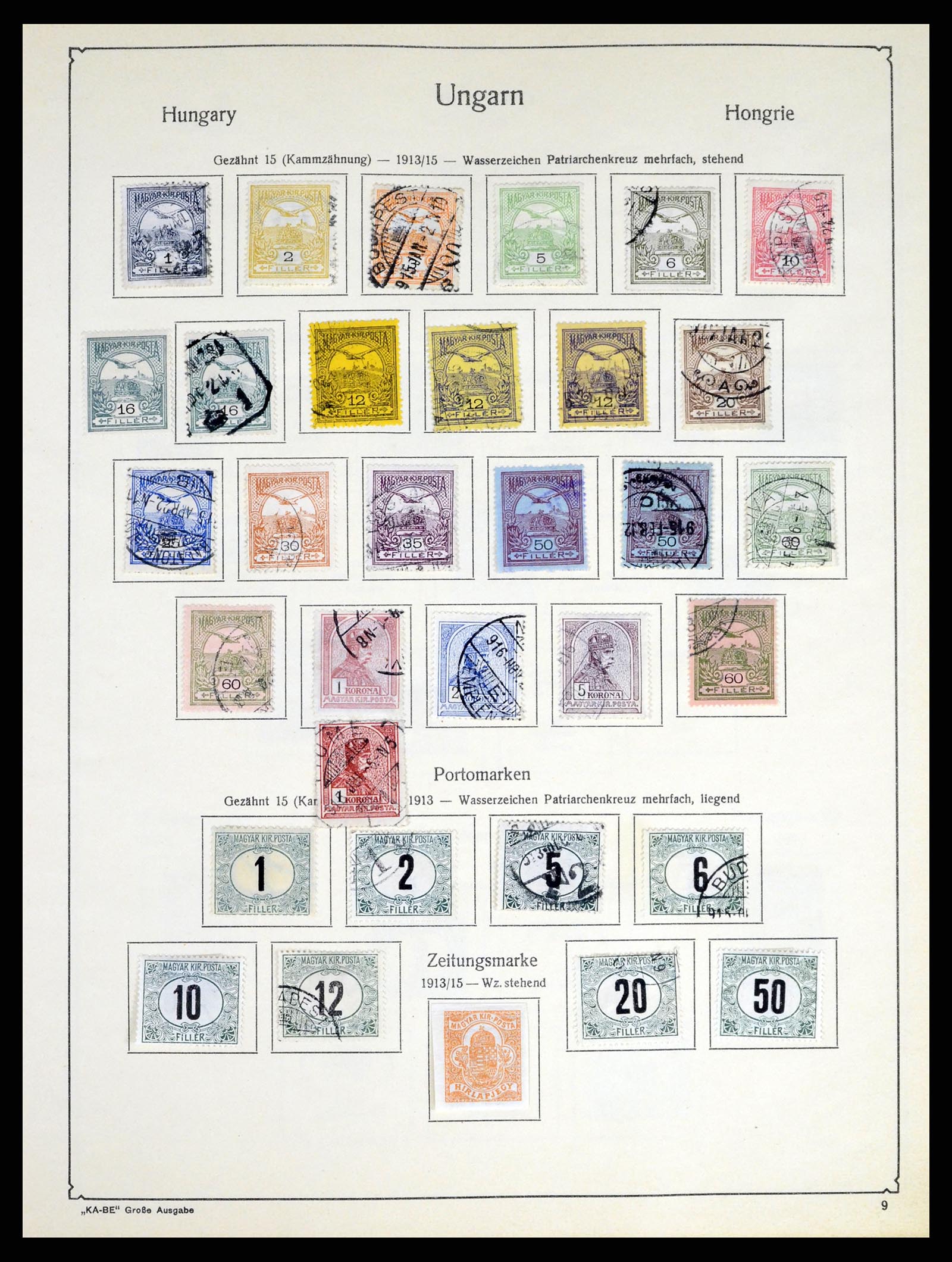 37398 012 - Postzegelverzameling 37398 Hongarije 1871-1960.
