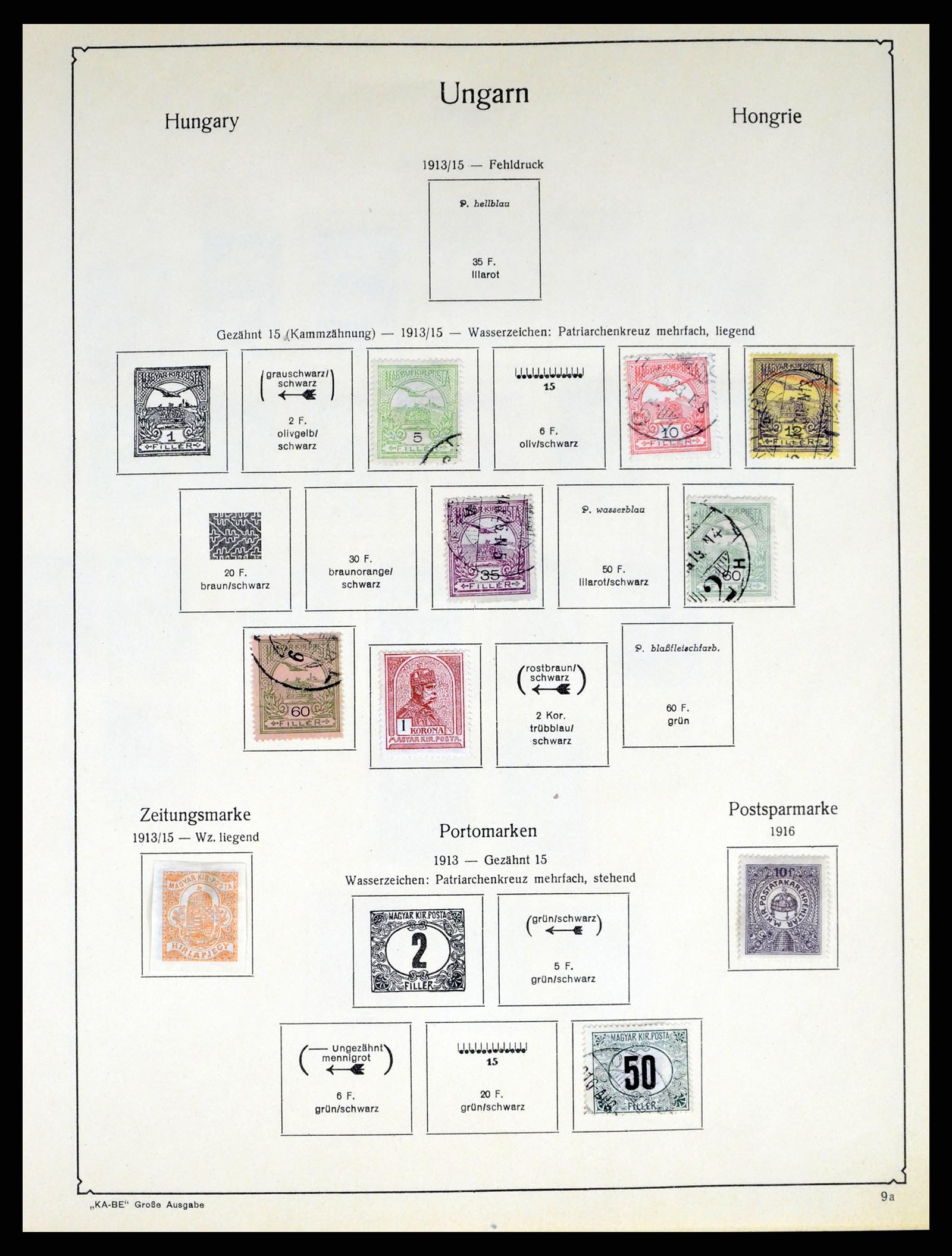 37398 013 - Postzegelverzameling 37398 Hongarije 1871-1960.