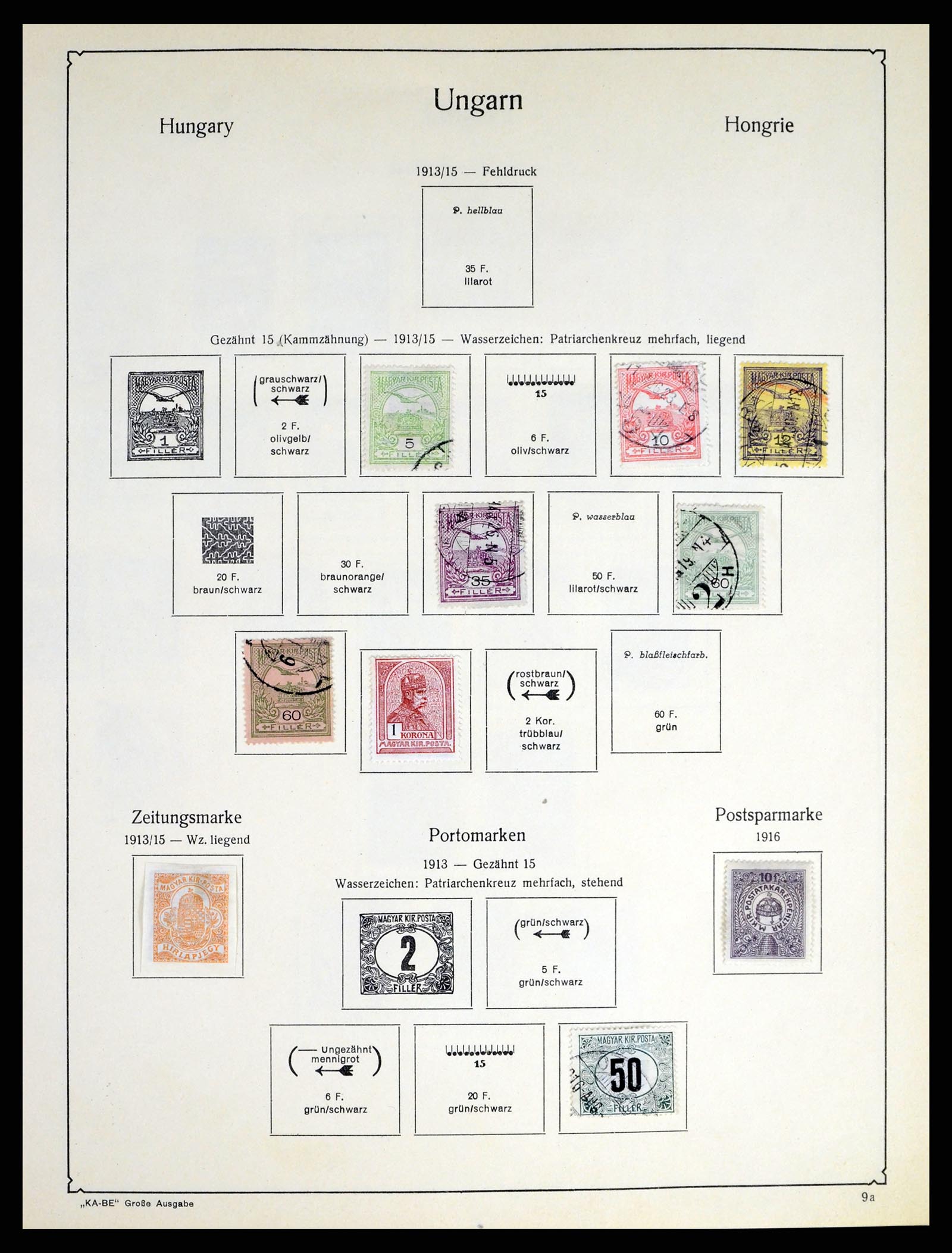 37398 014 - Postzegelverzameling 37398 Hongarije 1871-1960.