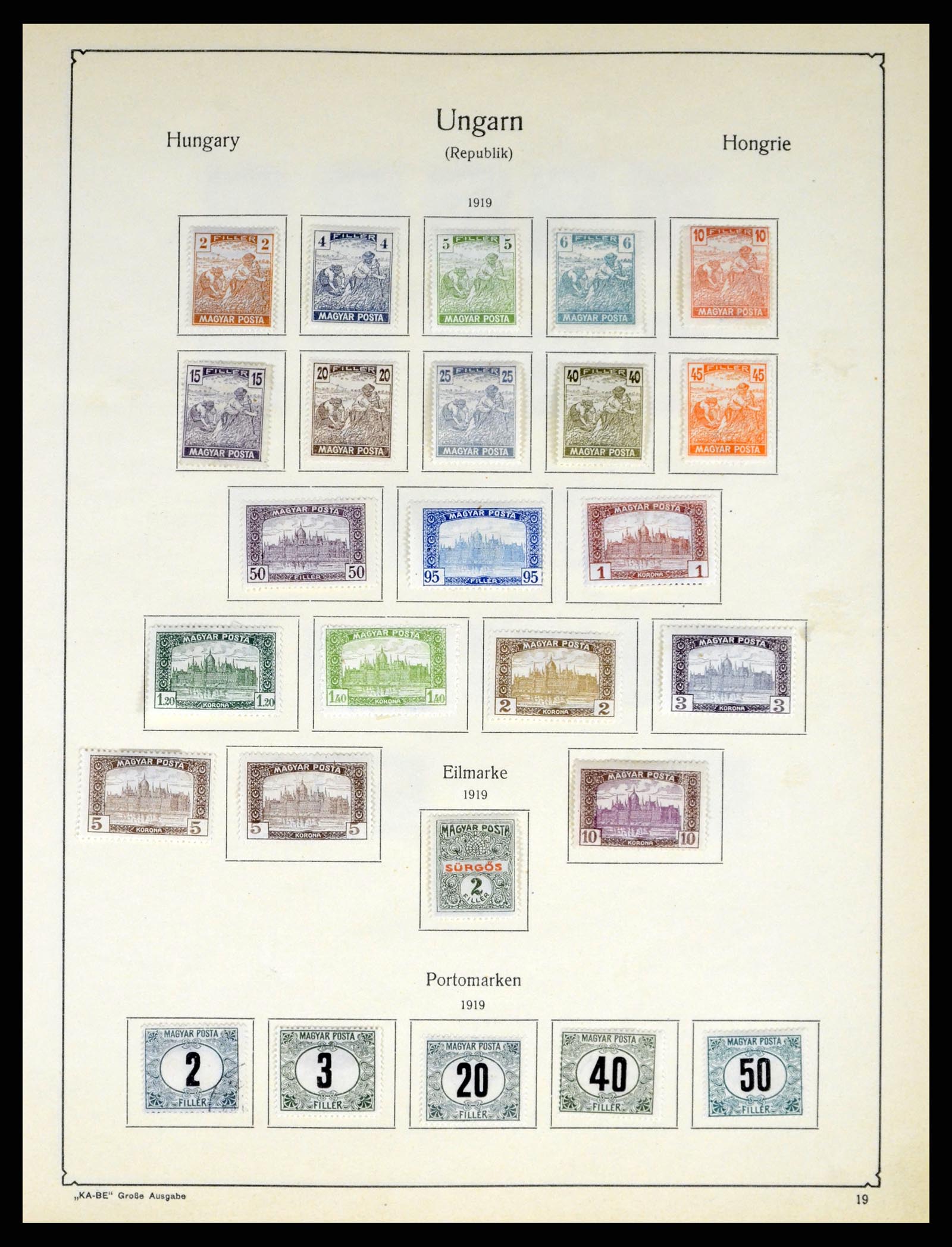 37398 029 - Stamp collection 37398 Hungary 1871-1960.