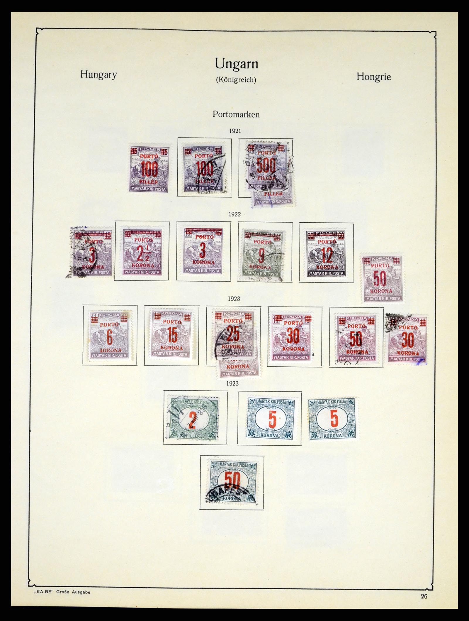 37398 042 - Postzegelverzameling 37398 Hongarije 1871-1960.