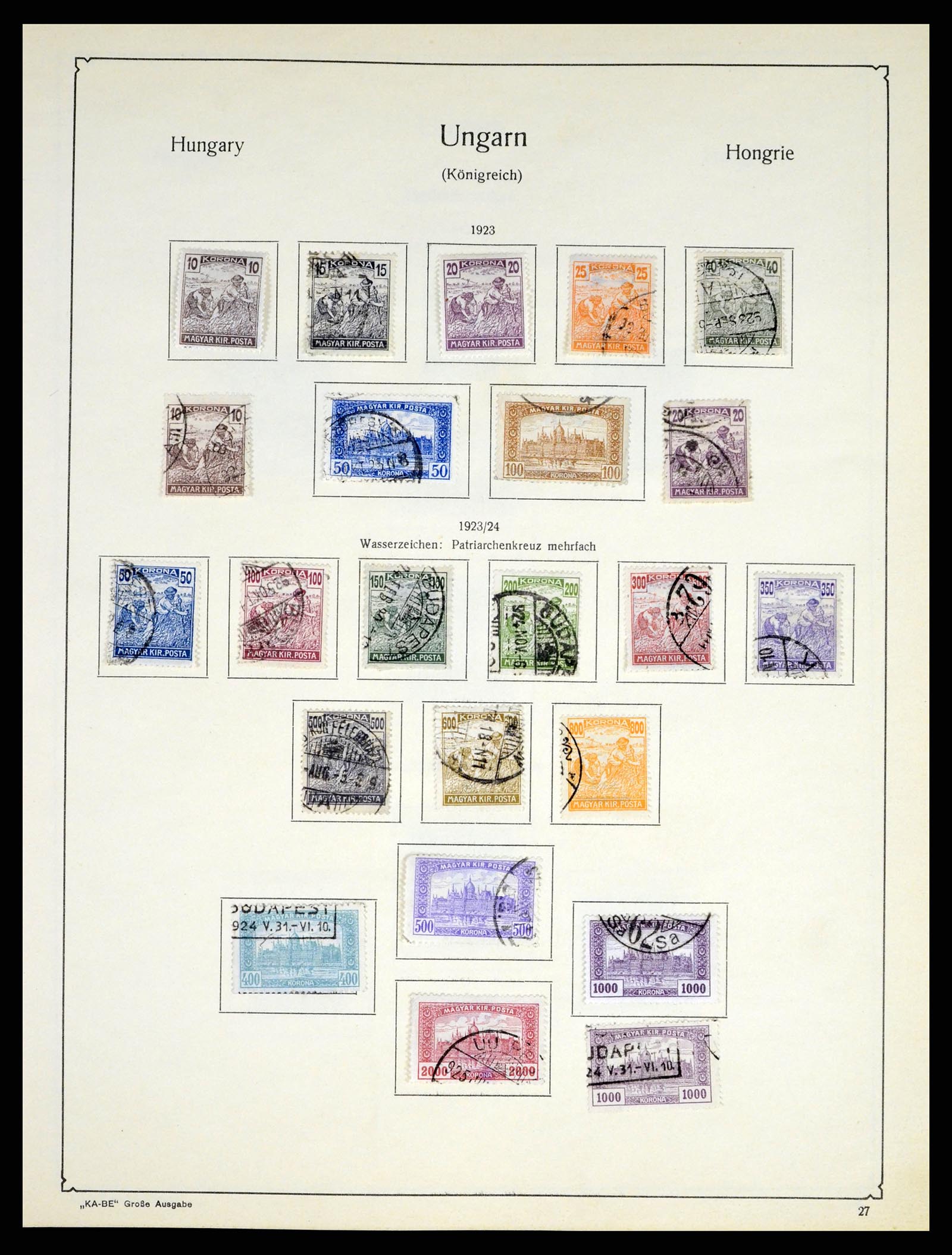 37398 043 - Postzegelverzameling 37398 Hongarije 1871-1960.