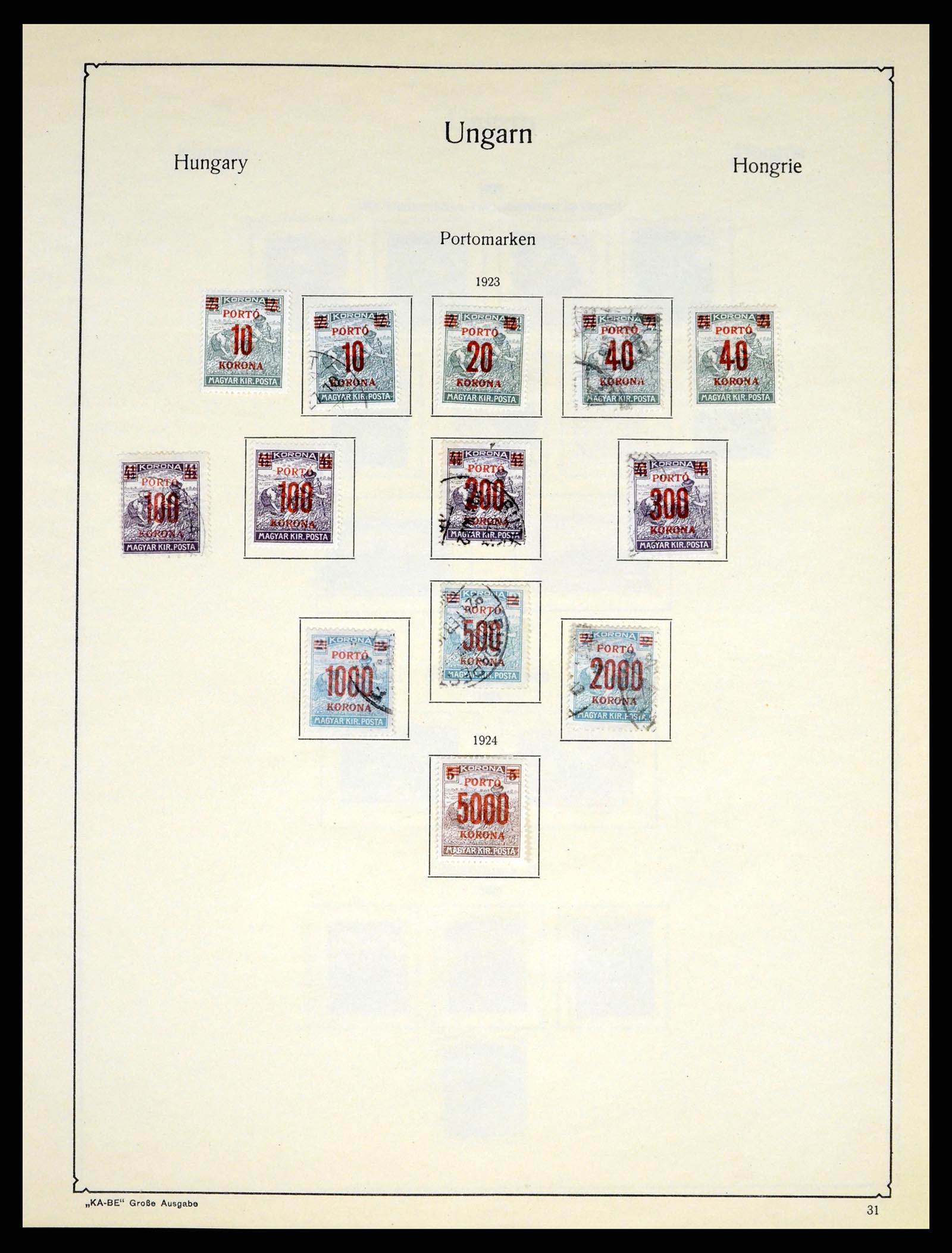 37398 047 - Postzegelverzameling 37398 Hongarije 1871-1960.