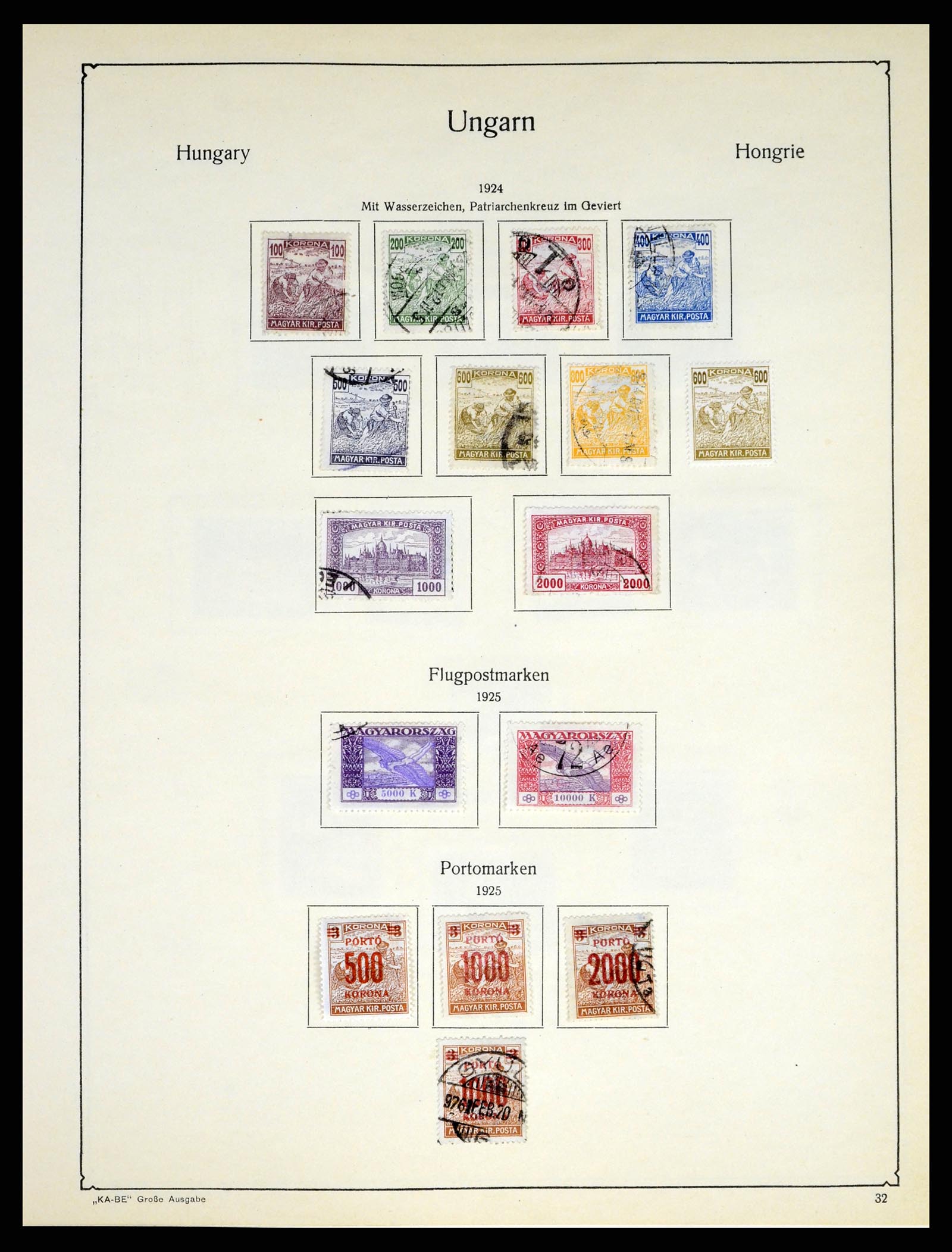 37398 048 - Postzegelverzameling 37398 Hongarije 1871-1960.