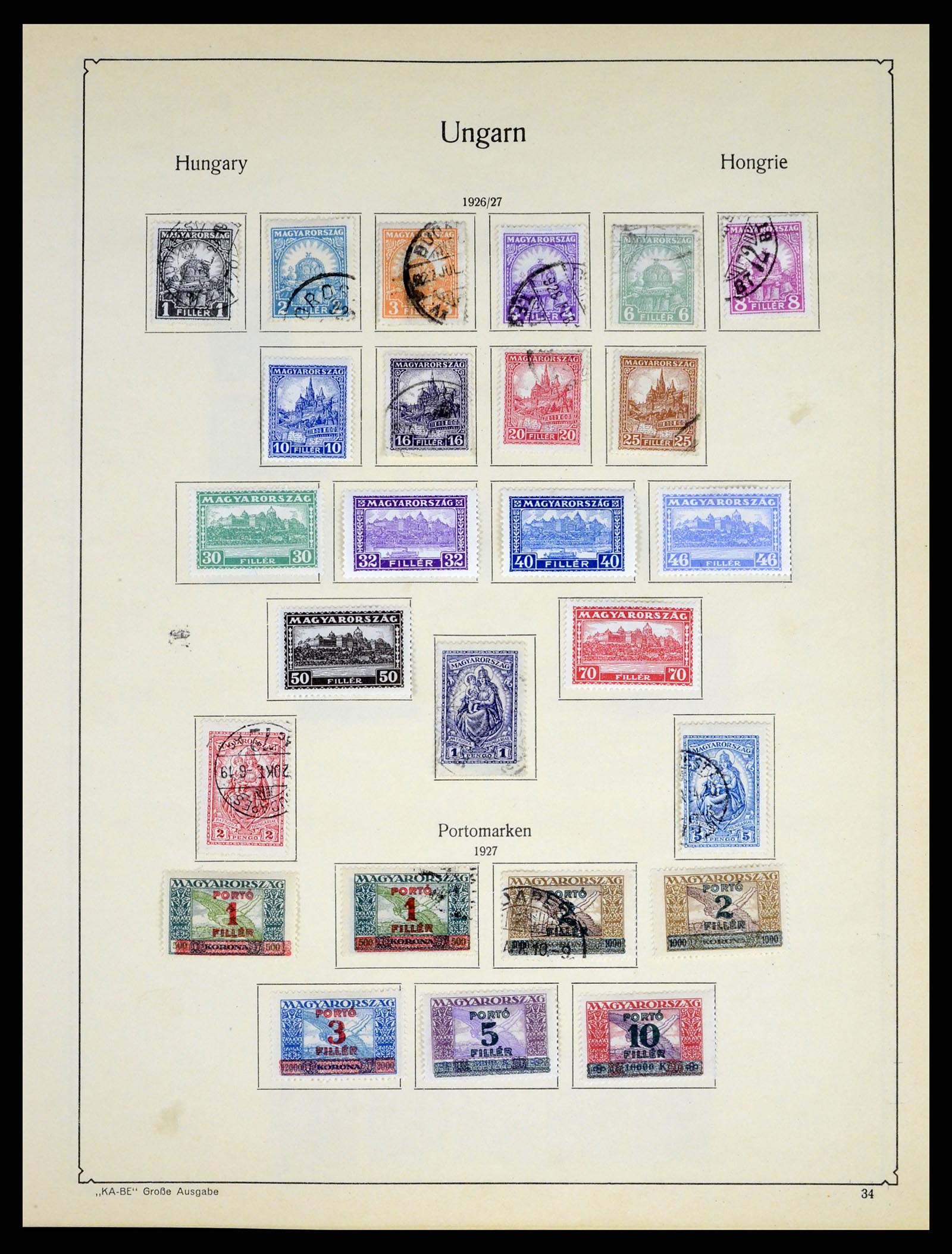 37398 051 - Postzegelverzameling 37398 Hongarije 1871-1960.