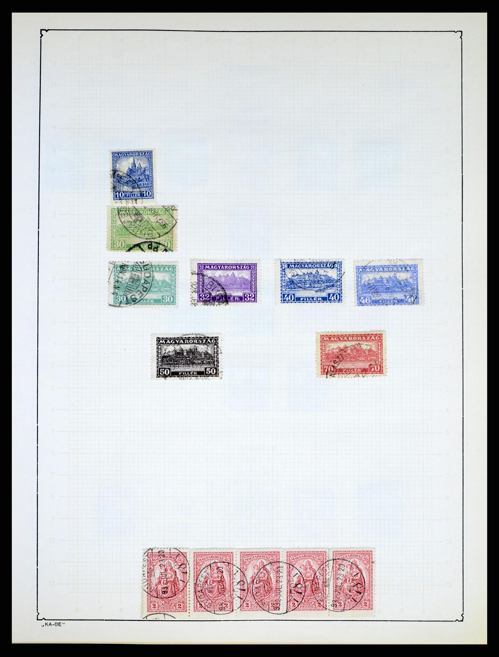 37398 052 - Postzegelverzameling 37398 Hongarije 1871-1960.