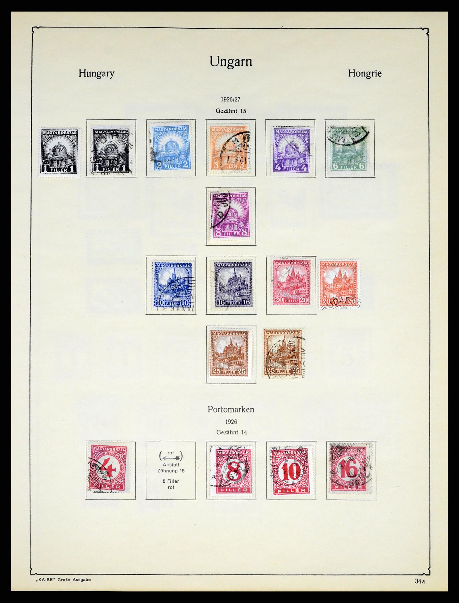 37398 053 - Postzegelverzameling 37398 Hongarije 1871-1960.
