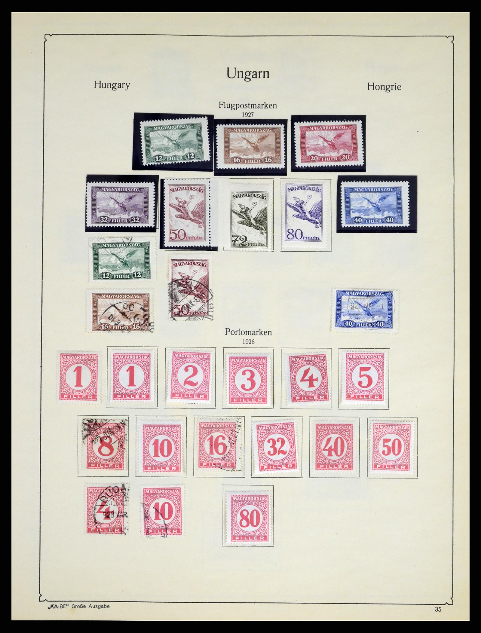 37398 054 - Postzegelverzameling 37398 Hongarije 1871-1960.