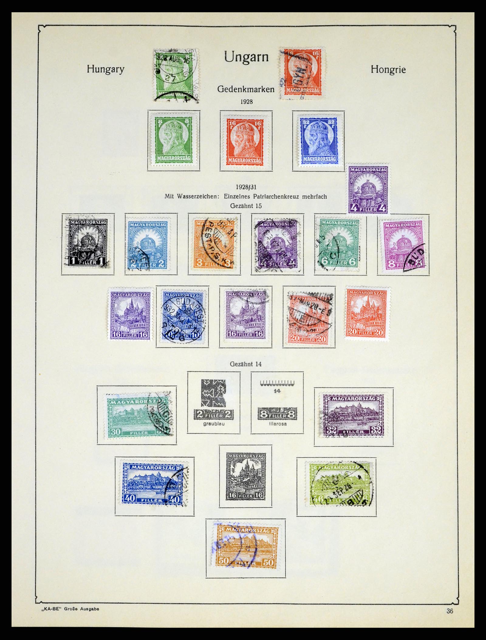37398 055 - Postzegelverzameling 37398 Hongarije 1871-1960.