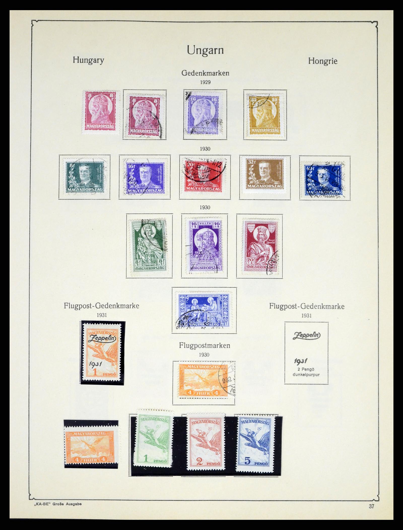 37398 056 - Postzegelverzameling 37398 Hongarije 1871-1960.