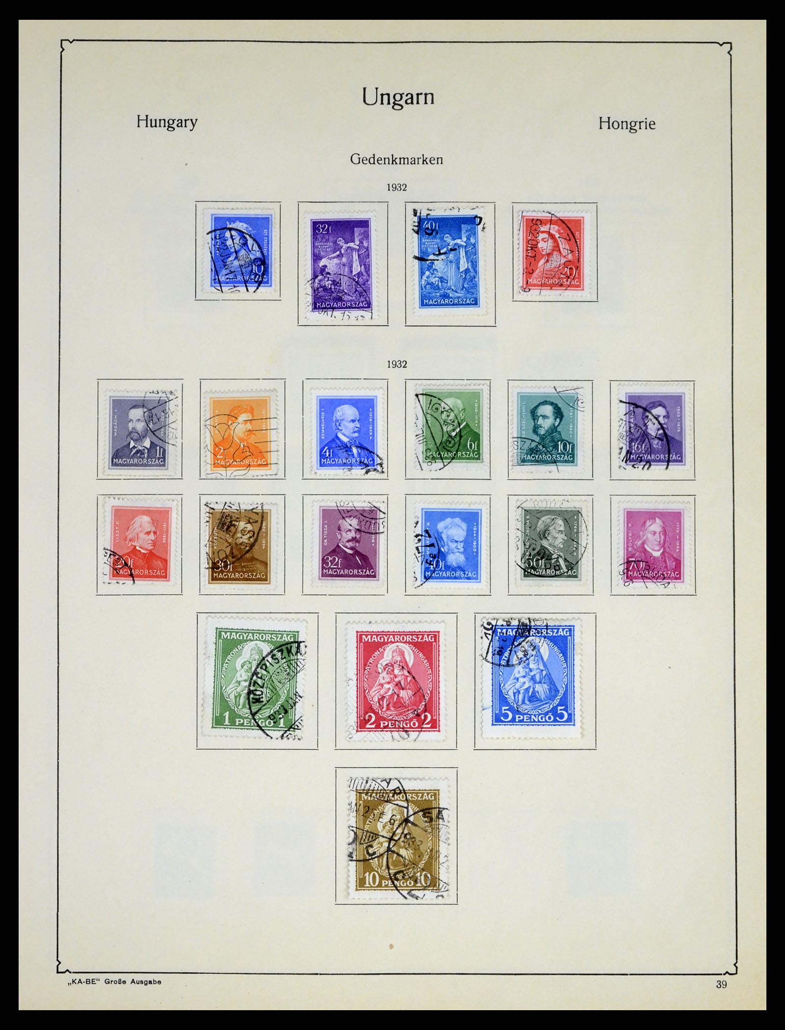 37398 058 - Postzegelverzameling 37398 Hongarije 1871-1960.