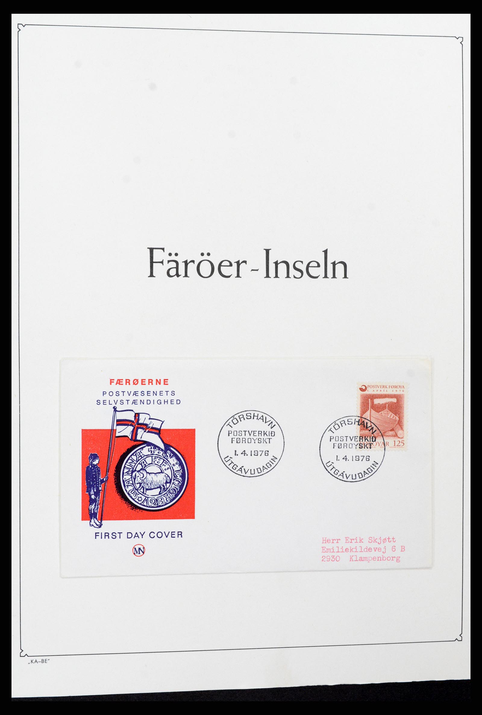 37399 001 - Postzegelverzameling 37399 Faeroer 1940-2017.