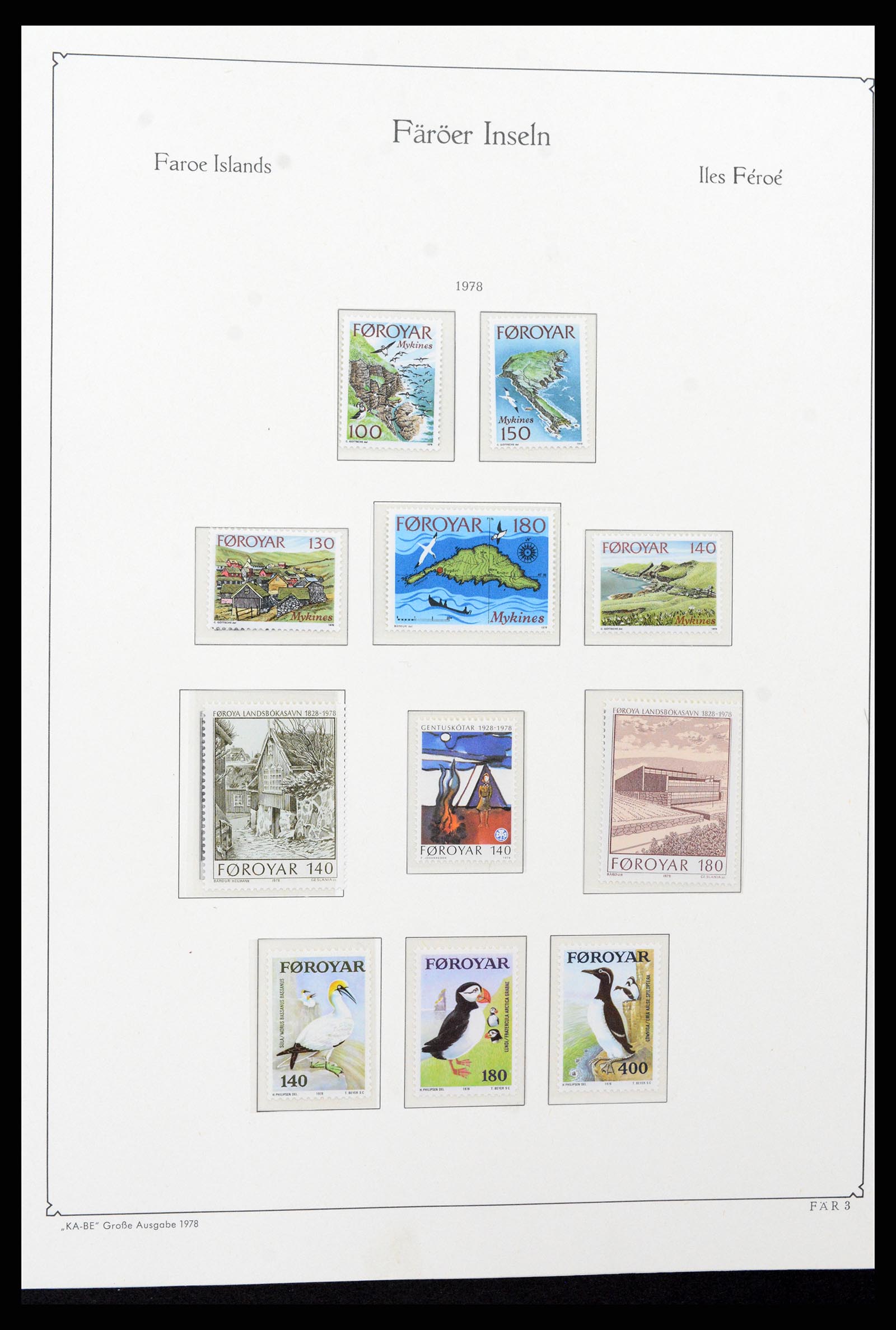 37399 006 - Postzegelverzameling 37399 Faeroer 1940-2017.