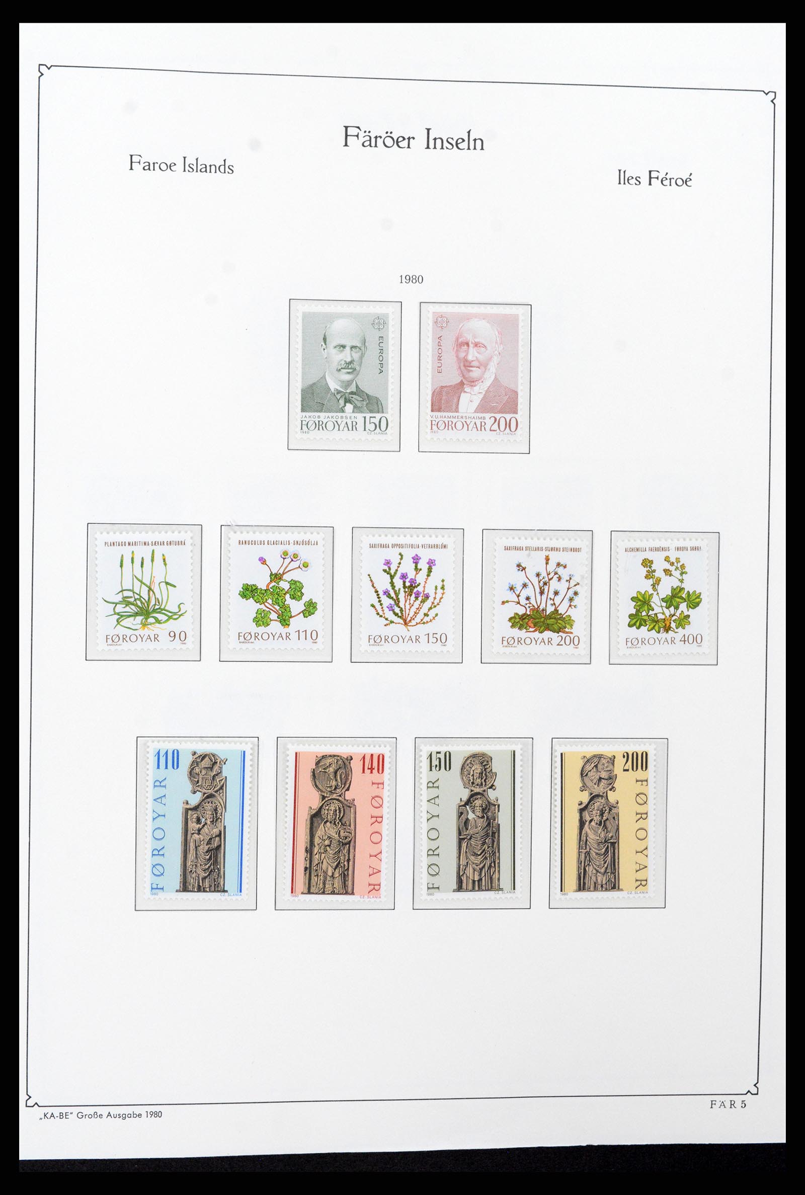37399 008 - Postzegelverzameling 37399 Faeroer 1940-2017.