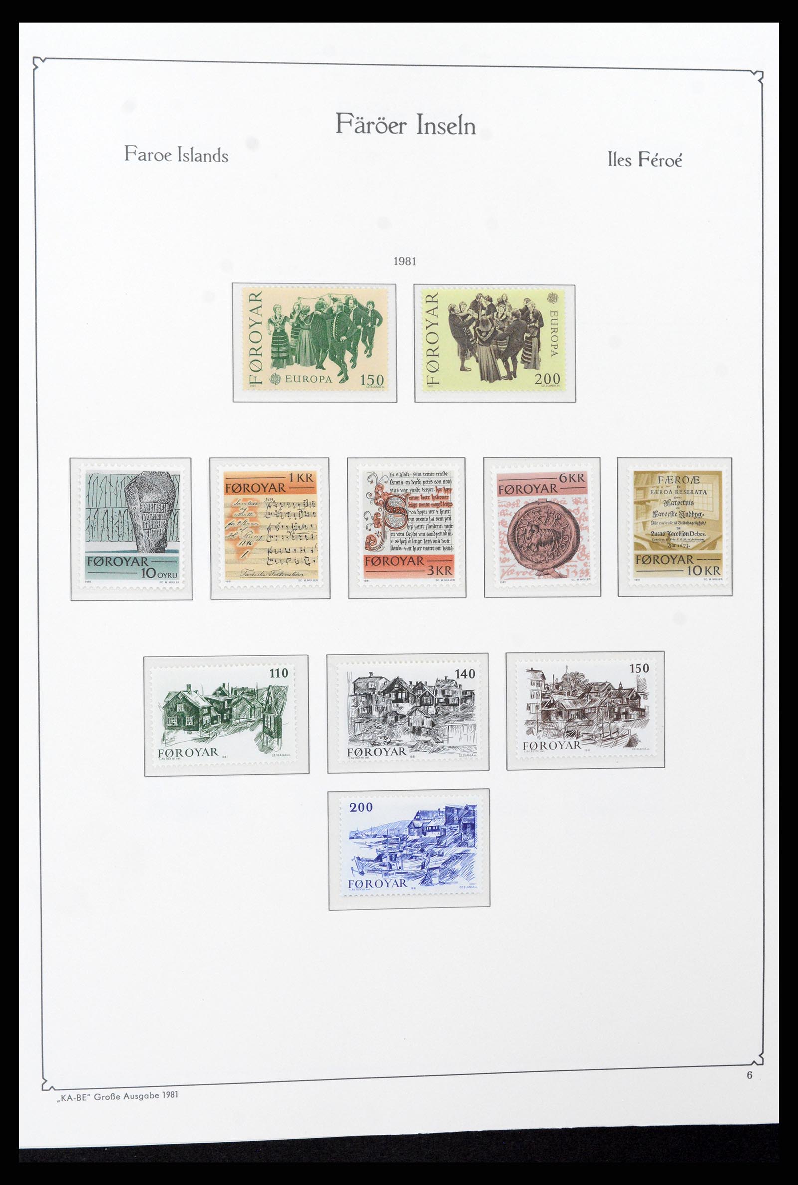 37399 009 - Postzegelverzameling 37399 Faeroer 1940-2017.