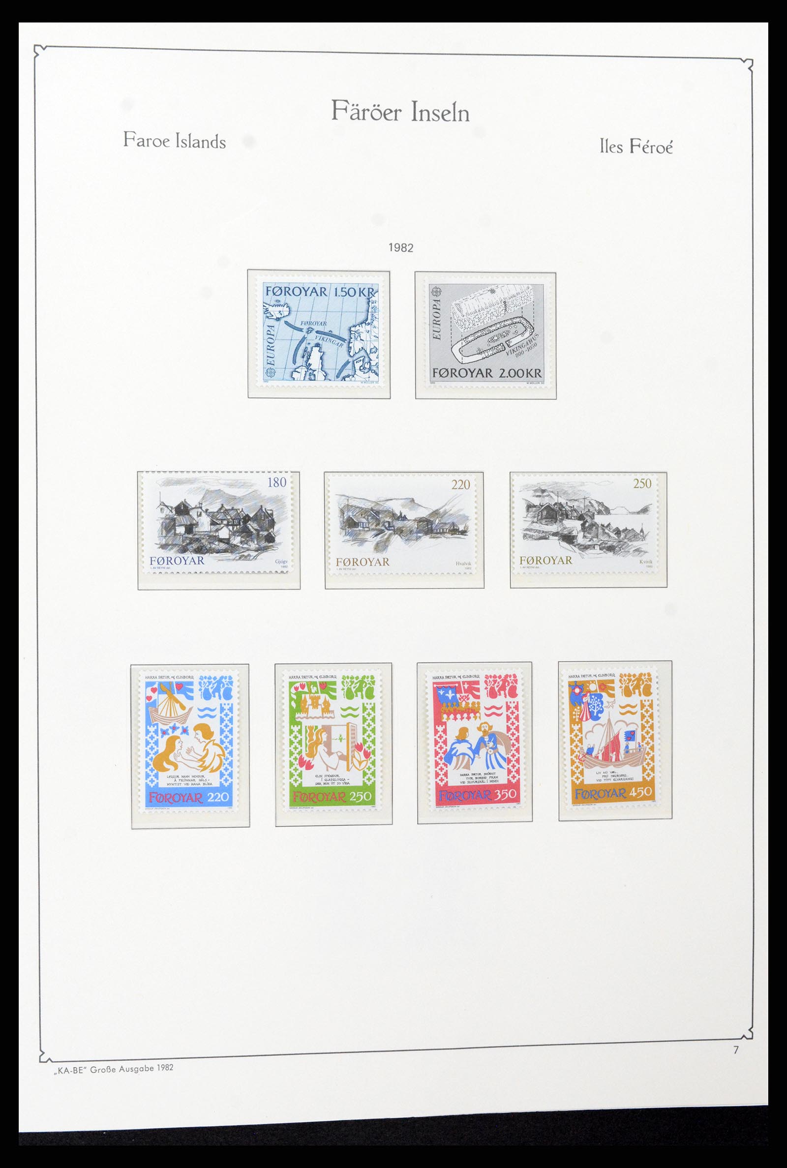 37399 010 - Postzegelverzameling 37399 Faeroer 1940-2017.