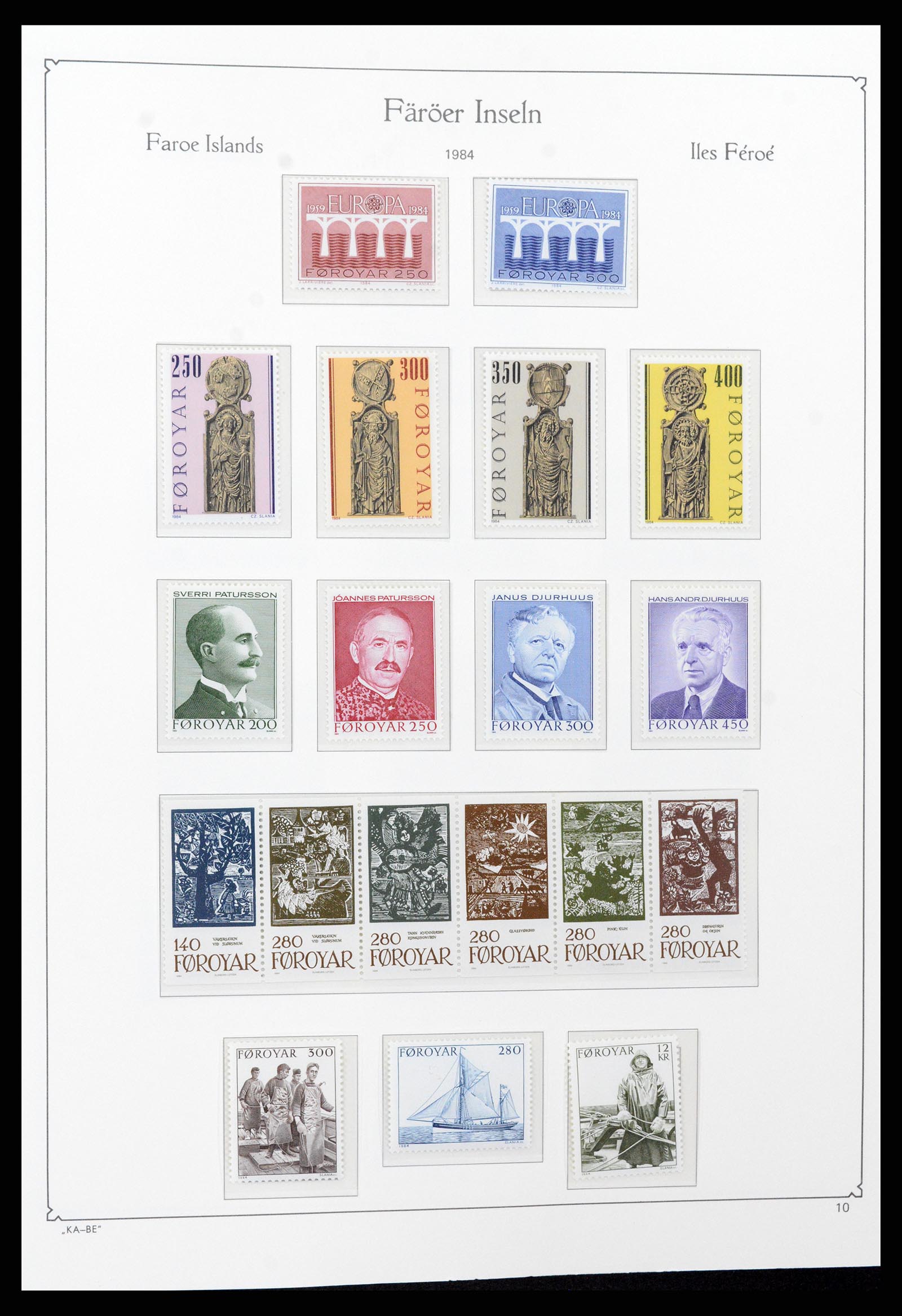 37399 013 - Postzegelverzameling 37399 Faeroer 1940-2017.