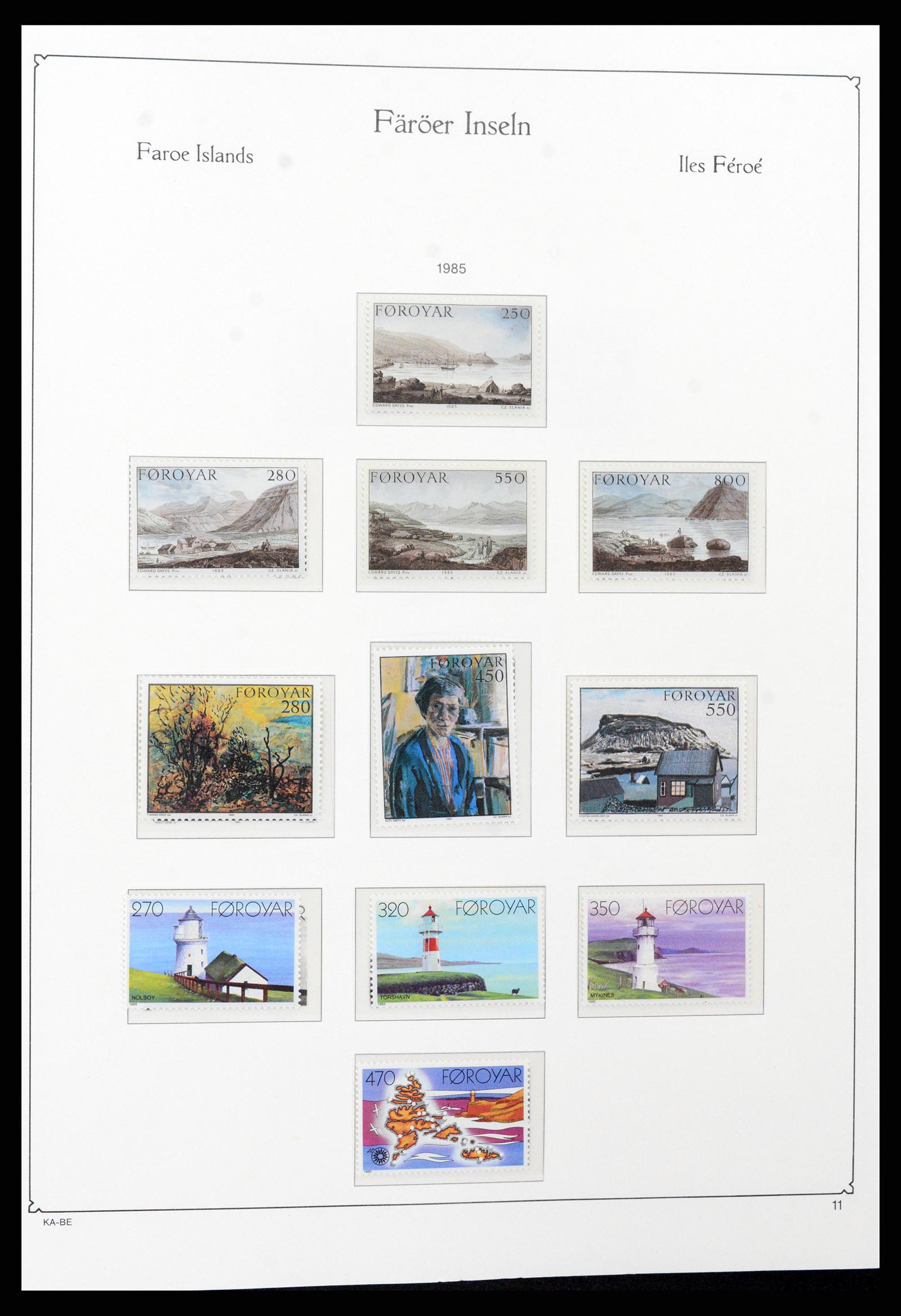 37399 014 - Postzegelverzameling 37399 Faeroer 1940-2017.