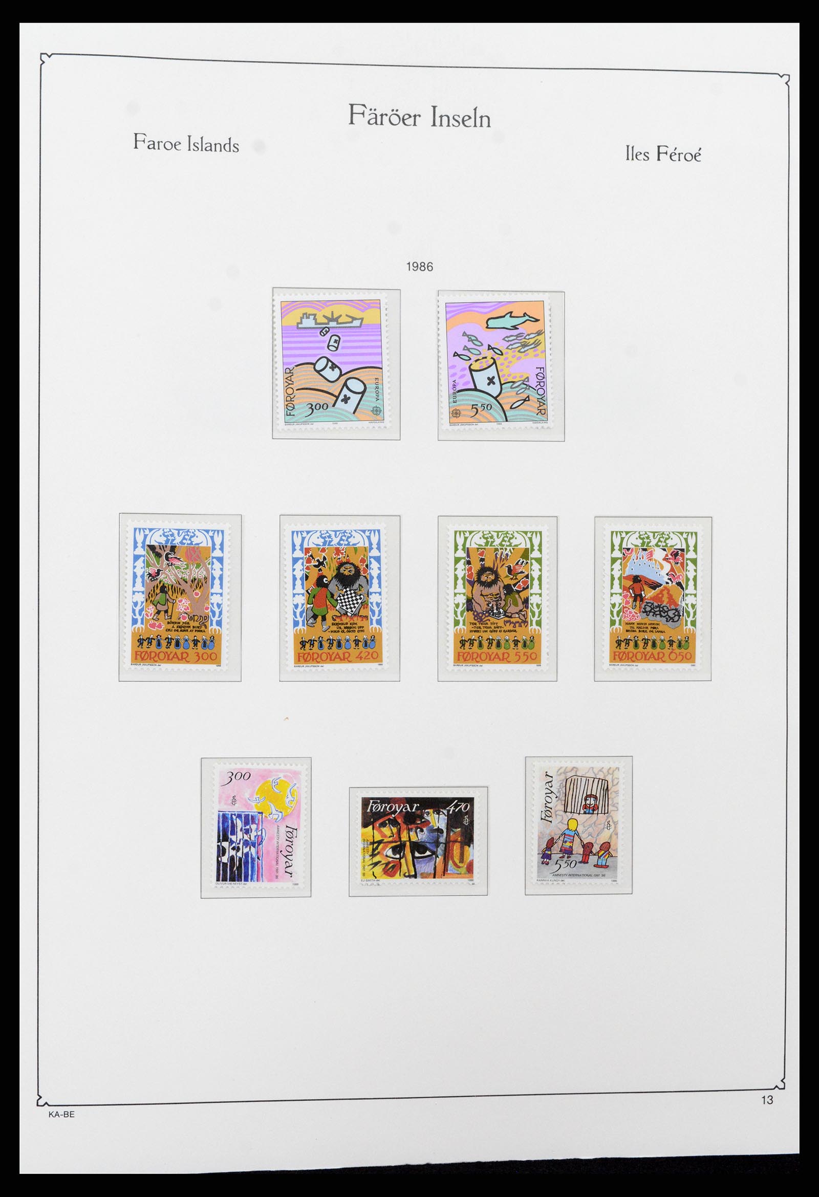 37399 016 - Postzegelverzameling 37399 Faeroer 1940-2017.