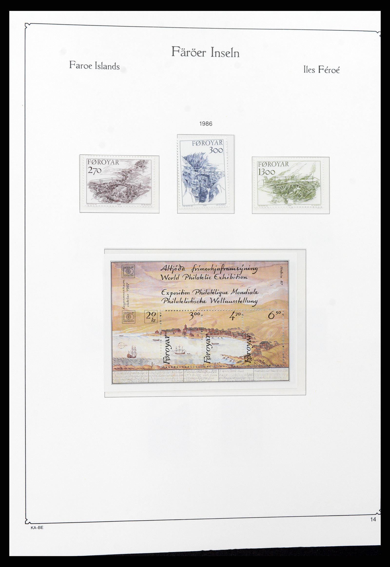 37399 017 - Postzegelverzameling 37399 Faeroer 1940-2017.