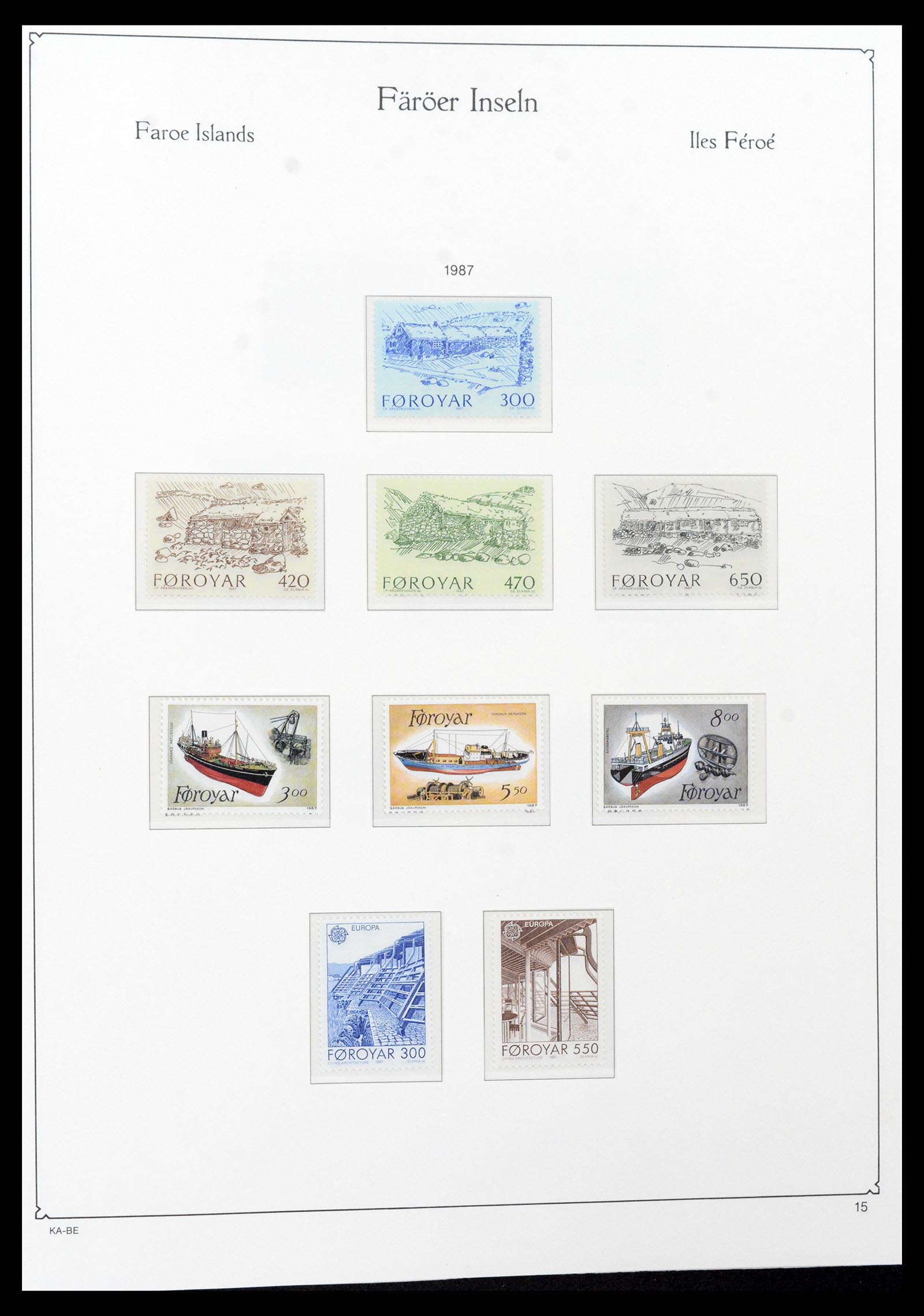 37399 019 - Postzegelverzameling 37399 Faeroer 1940-2017.