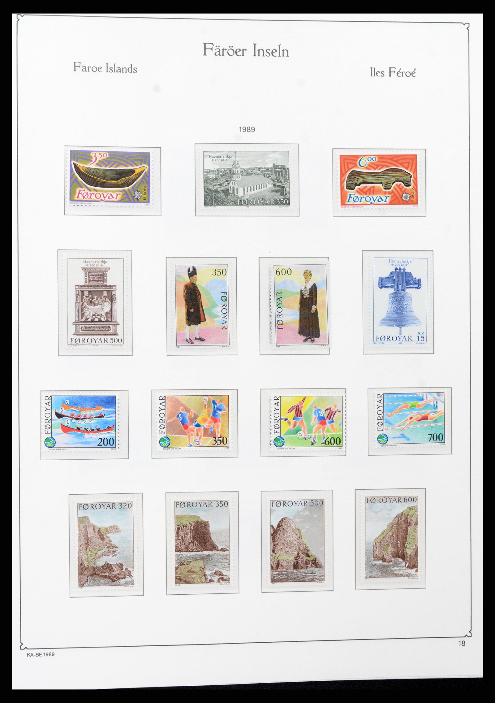 37399 023 - Postzegelverzameling 37399 Faeroer 1940-2017.