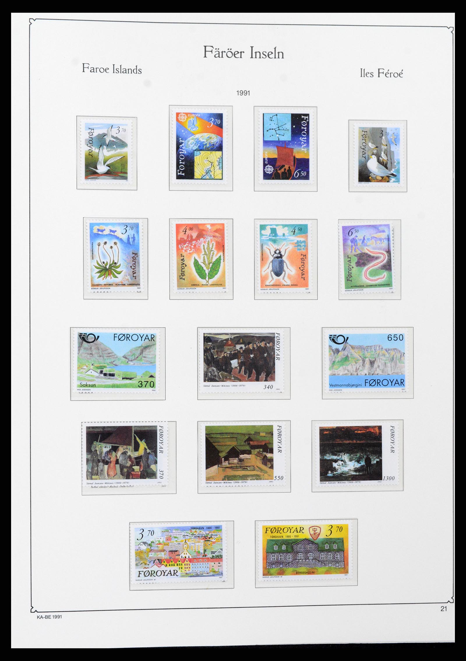 37399 027 - Postzegelverzameling 37399 Faeroer 1940-2017.