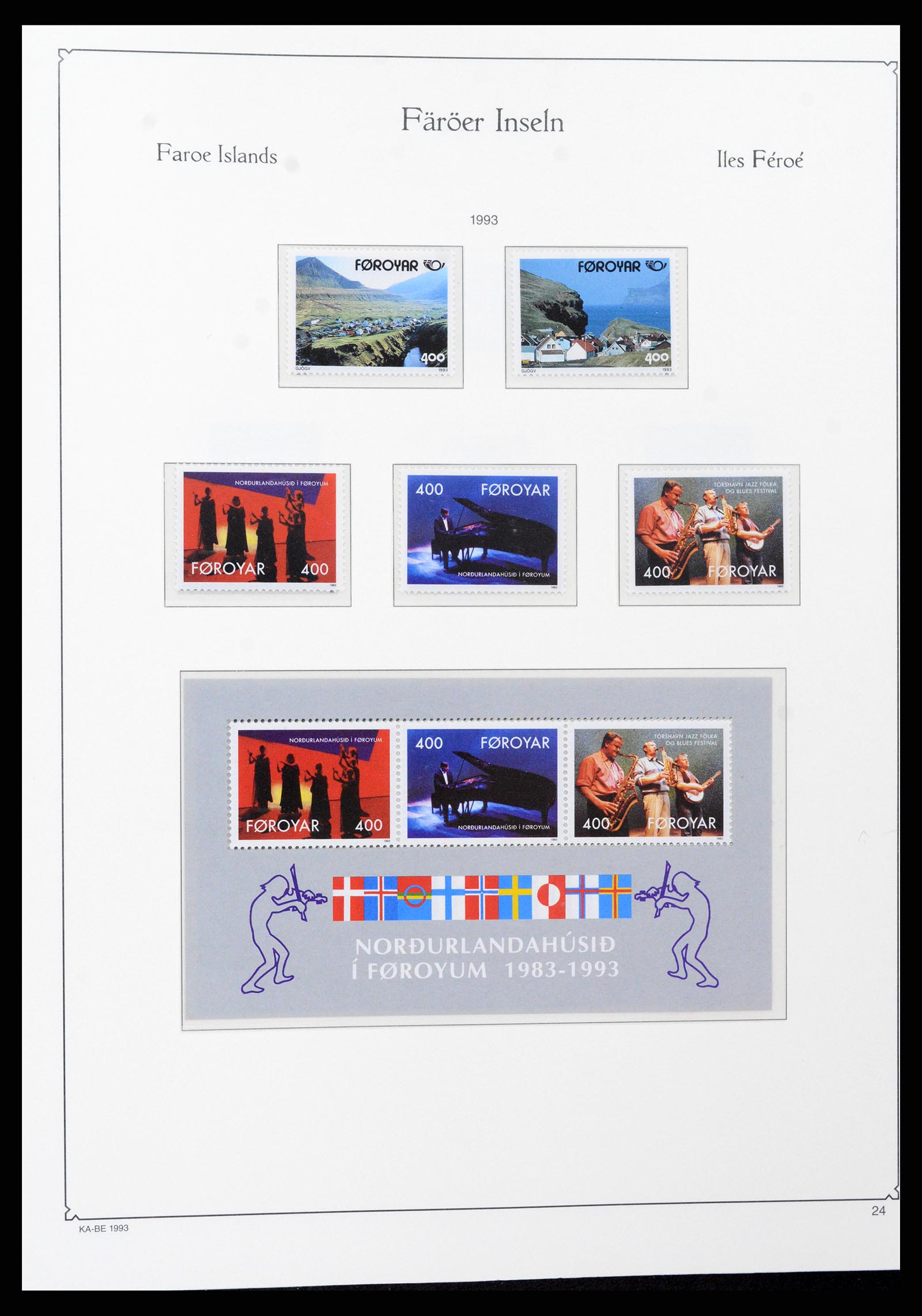 37399 030 - Postzegelverzameling 37399 Faeroer 1940-2017.