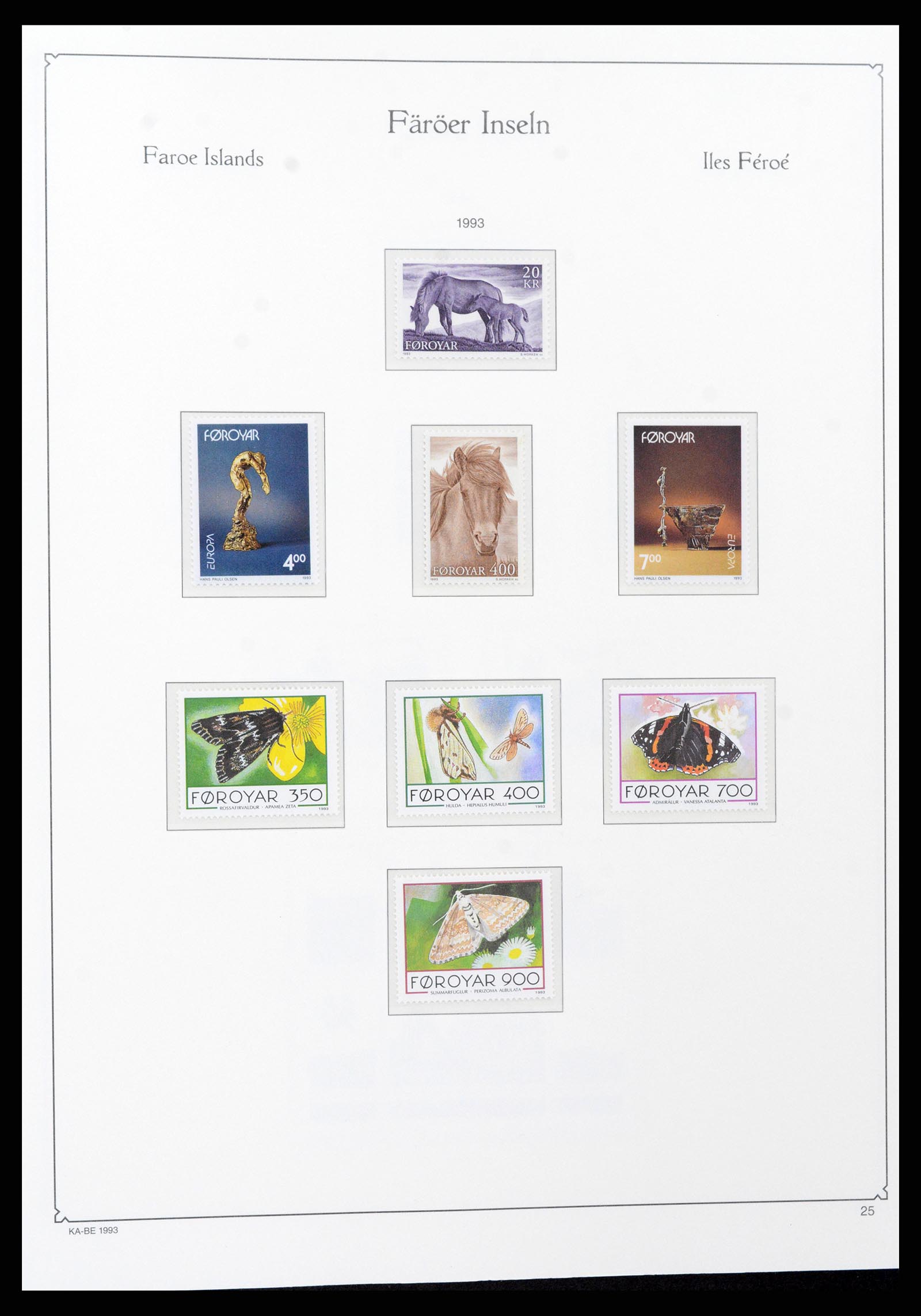 37399 031 - Postzegelverzameling 37399 Faeroer 1940-2017.