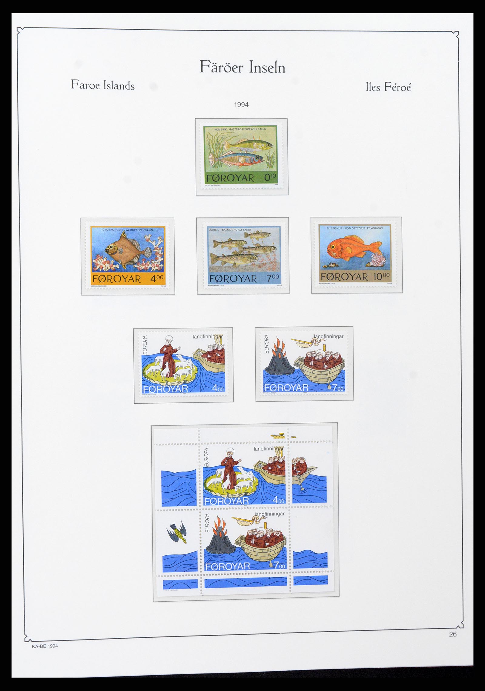 37399 032 - Postzegelverzameling 37399 Faeroer 1940-2017.