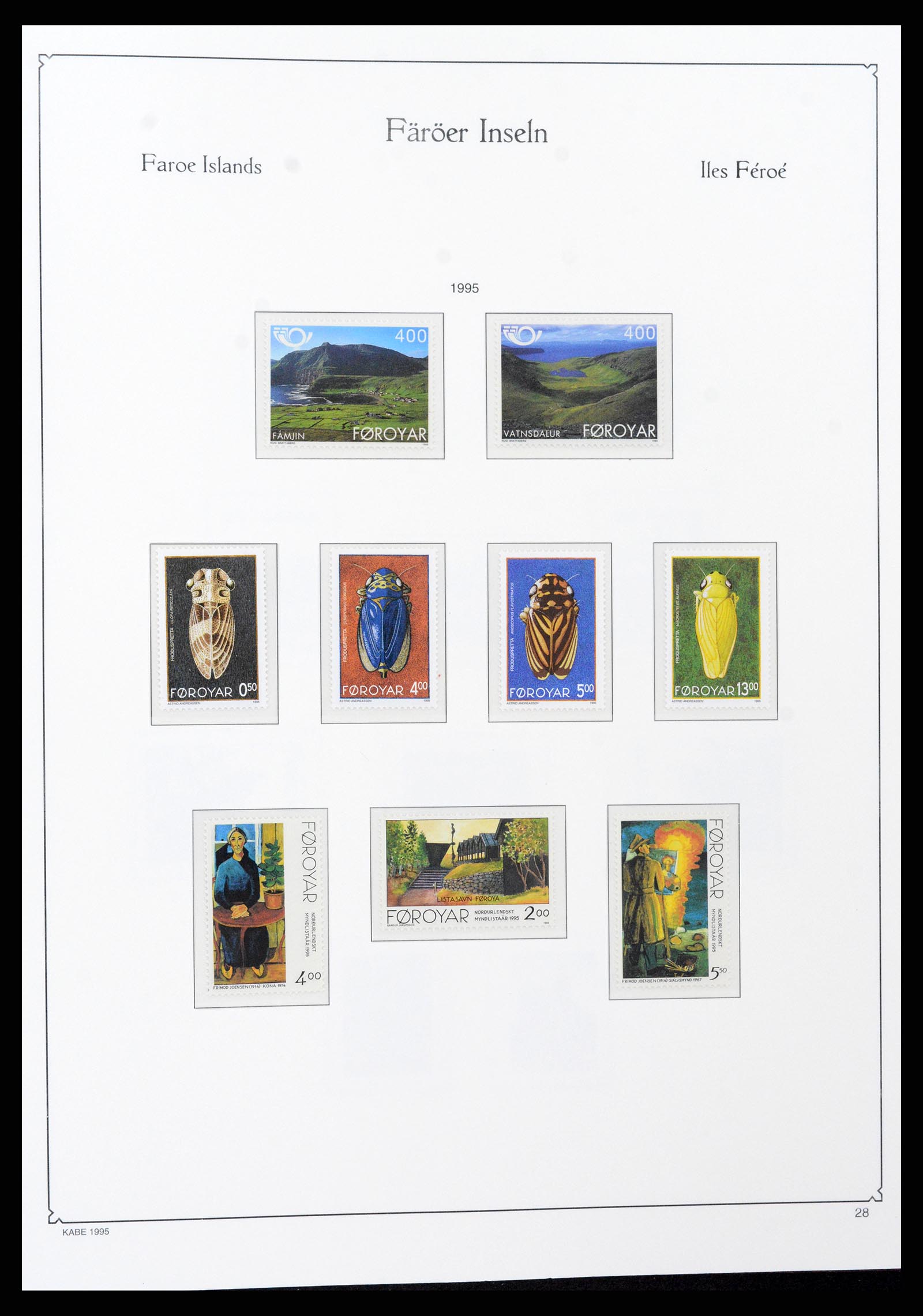37399 034 - Postzegelverzameling 37399 Faeroer 1940-2017.