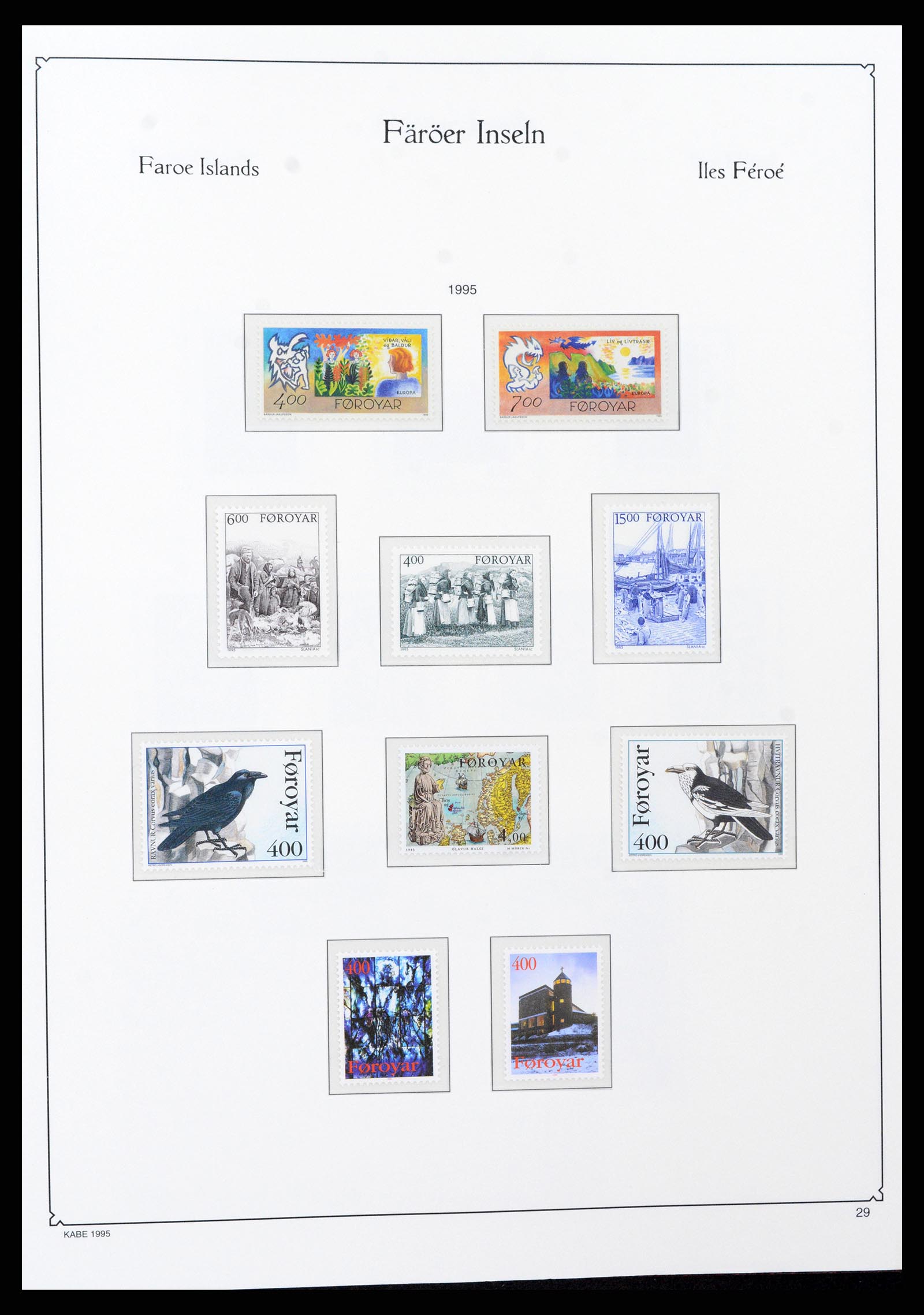 37399 035 - Postzegelverzameling 37399 Faeroer 1940-2017.