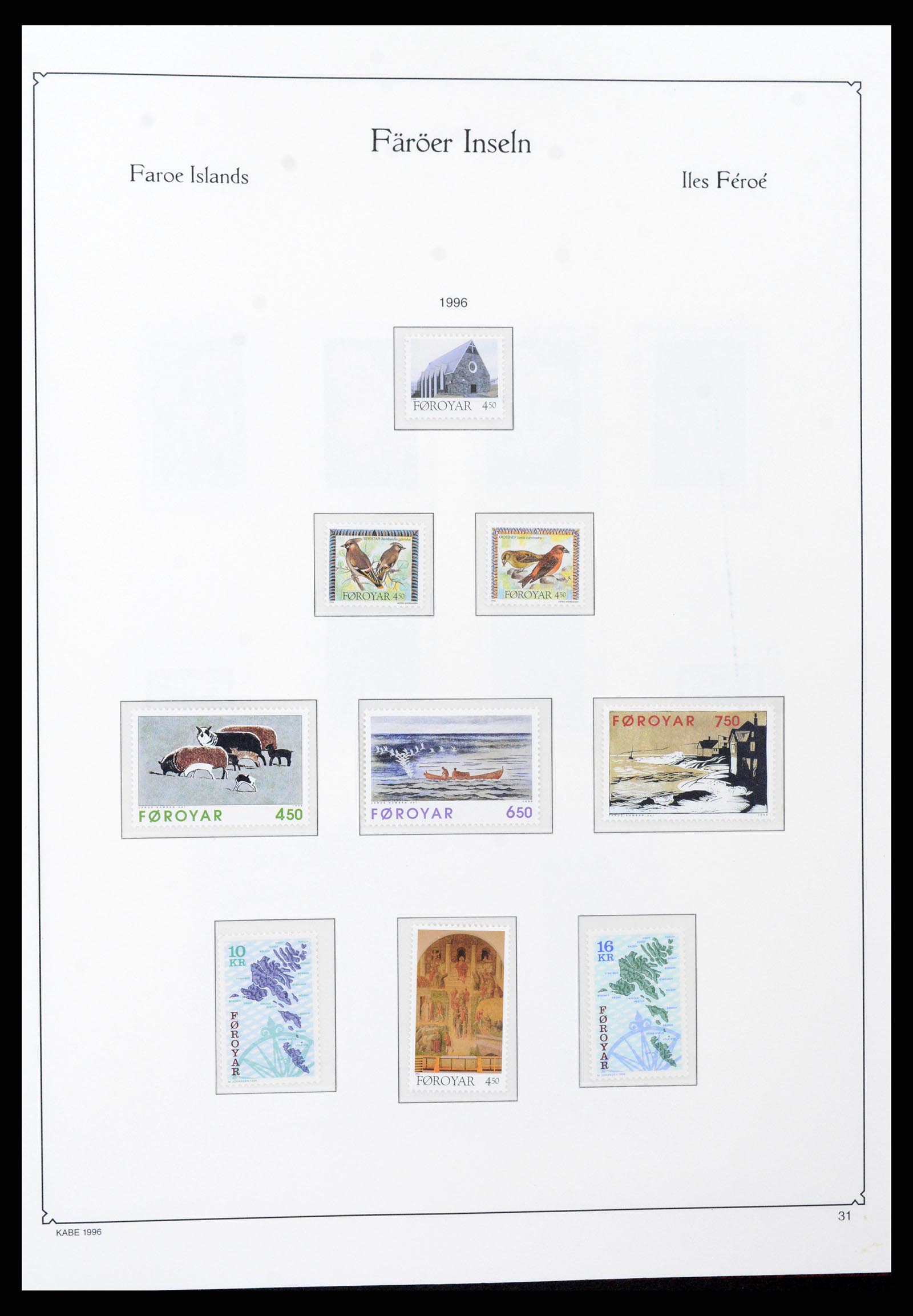 37399 038 - Postzegelverzameling 37399 Faeroer 1940-2017.