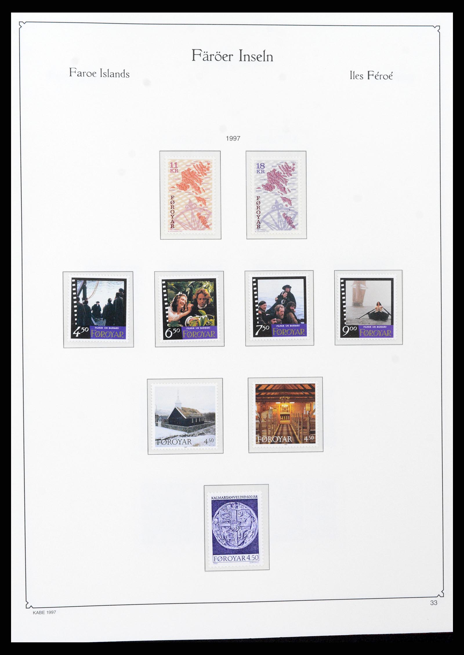 37399 042 - Postzegelverzameling 37399 Faeroer 1940-2017.