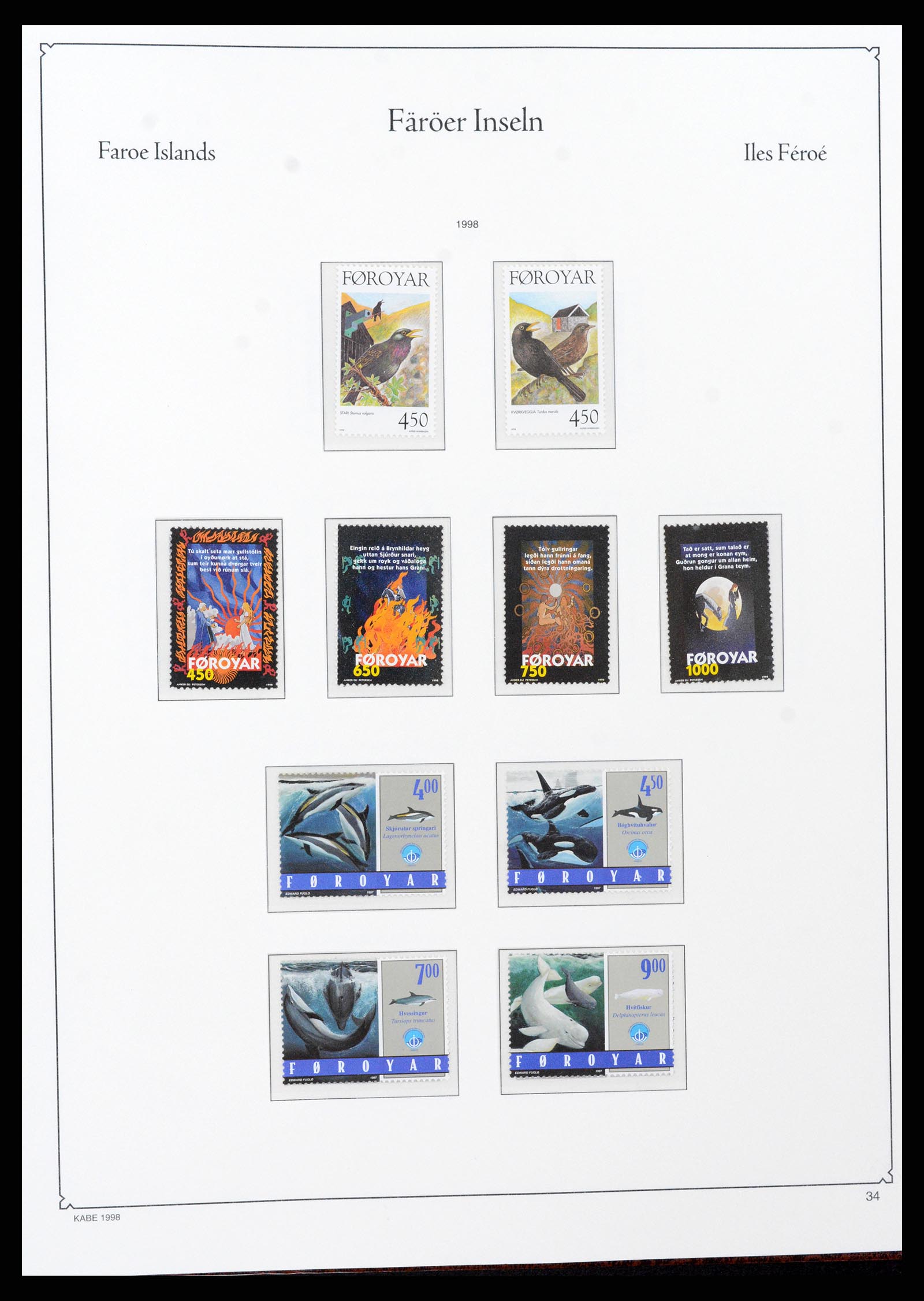37399 043 - Postzegelverzameling 37399 Faeroer 1940-2017.