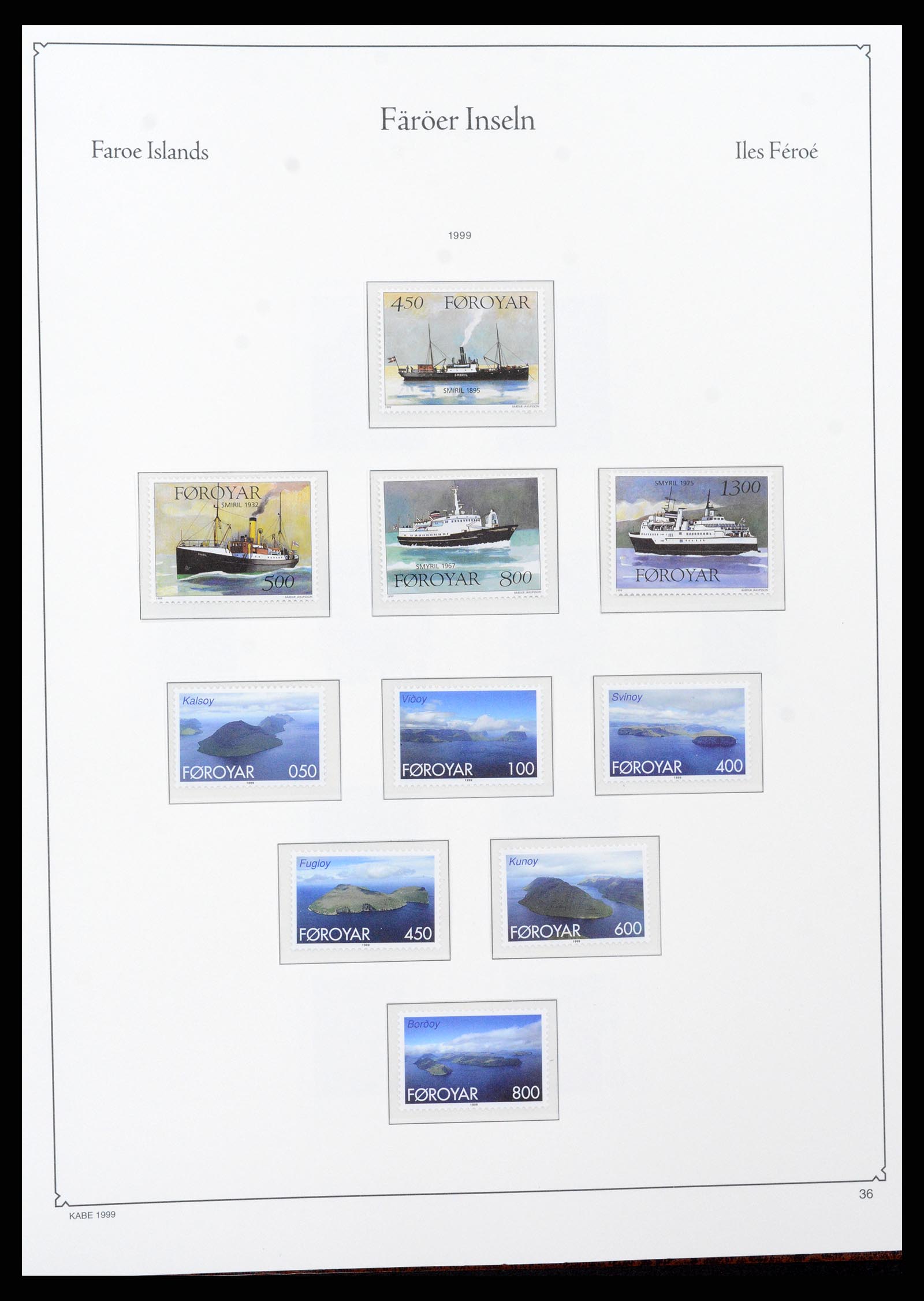 37399 045 - Postzegelverzameling 37399 Faeroer 1940-2017.