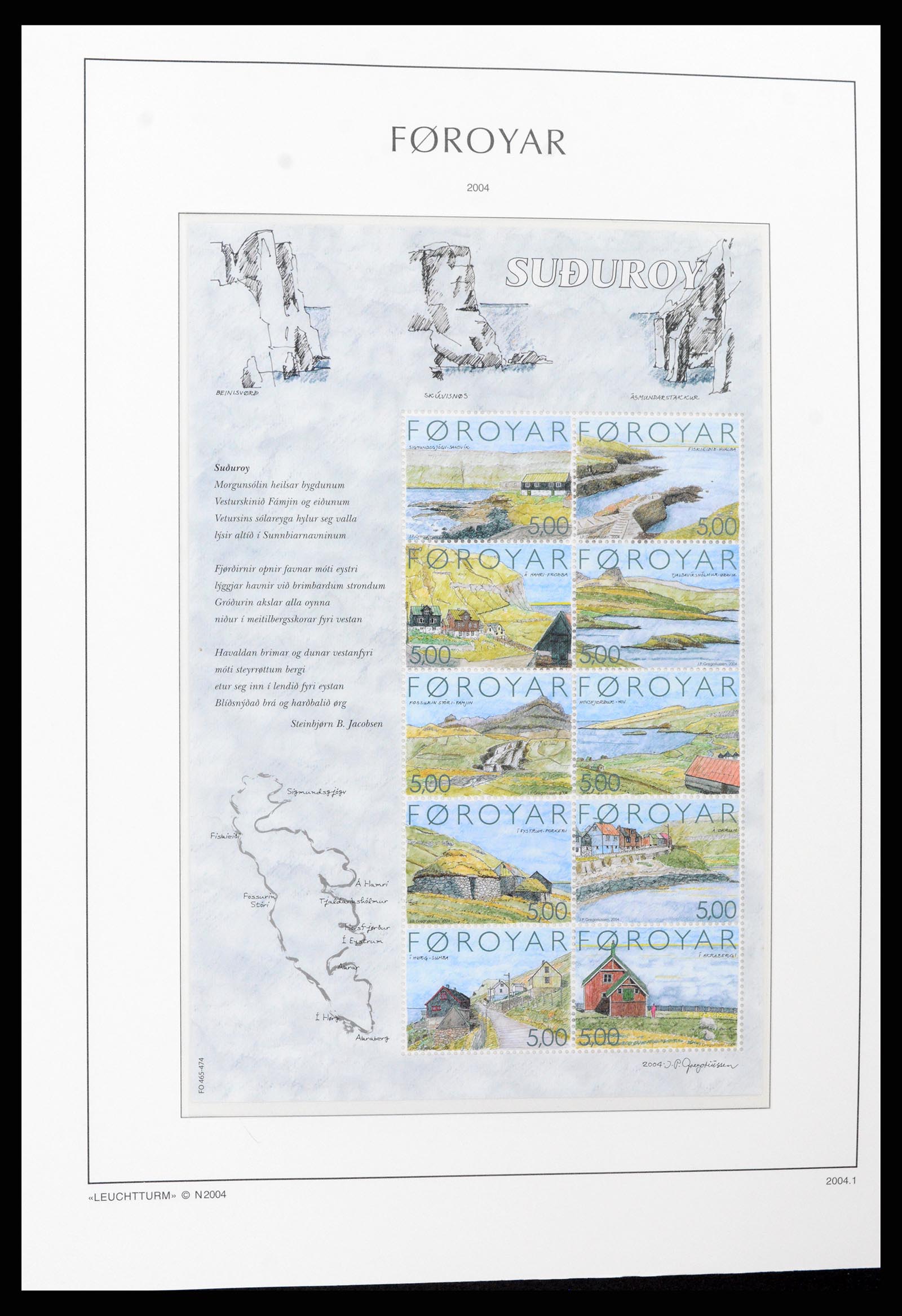 37399 059 - Postzegelverzameling 37399 Faeroer 1940-2017.