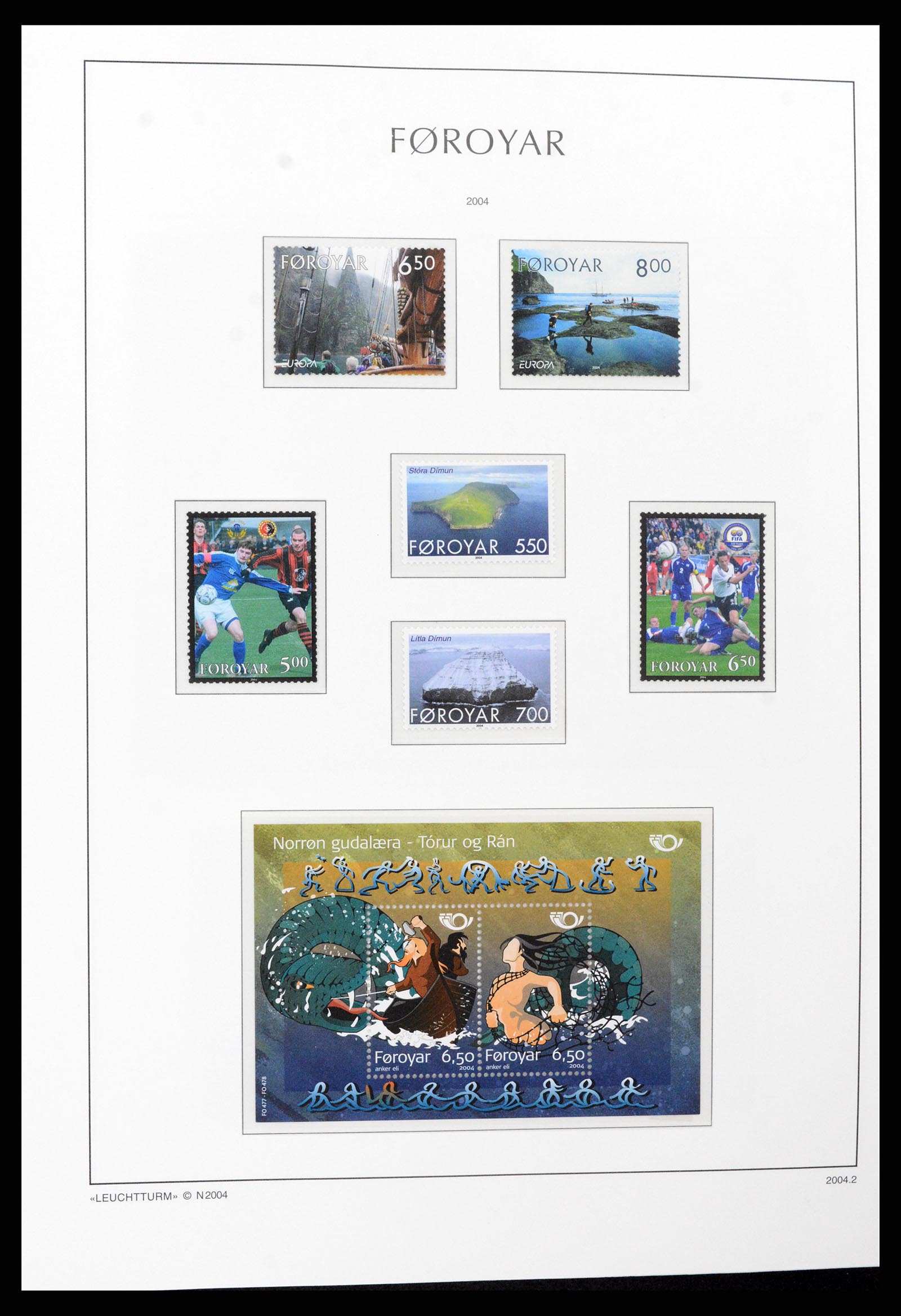 37399 060 - Postzegelverzameling 37399 Faeroer 1940-2017.
