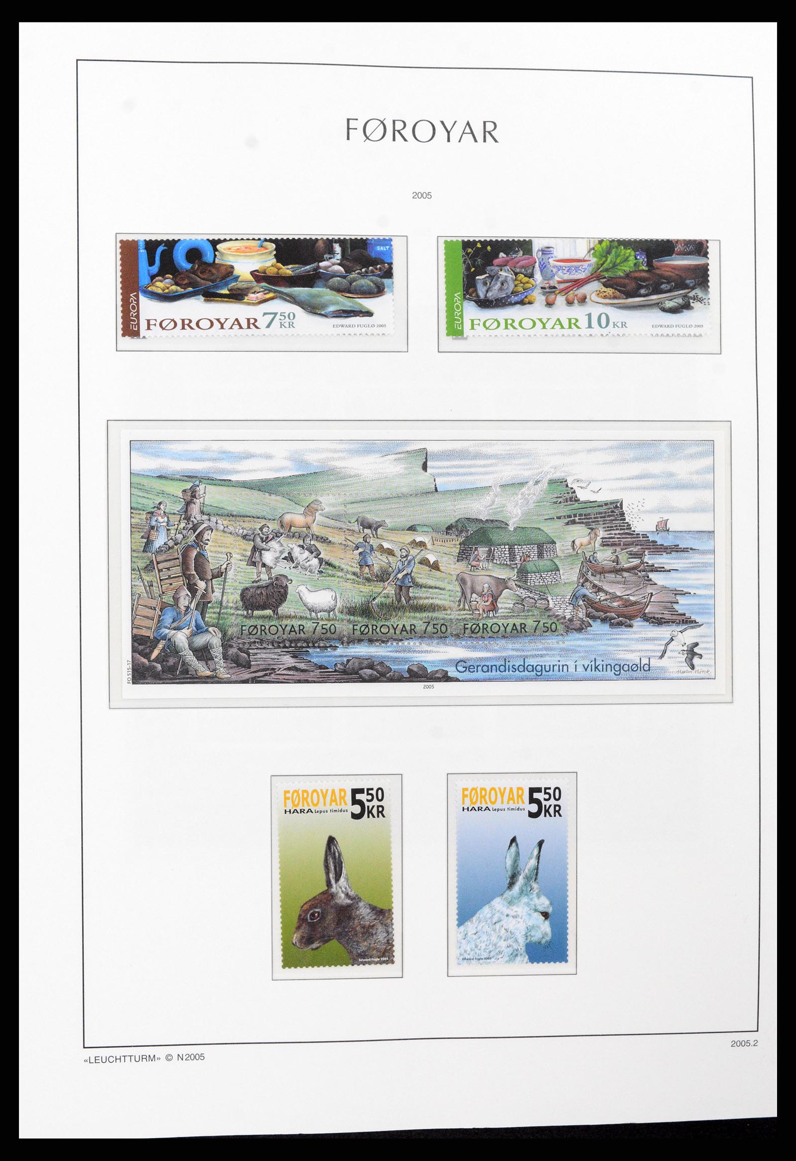 37399 064 - Postzegelverzameling 37399 Faeroer 1940-2017.