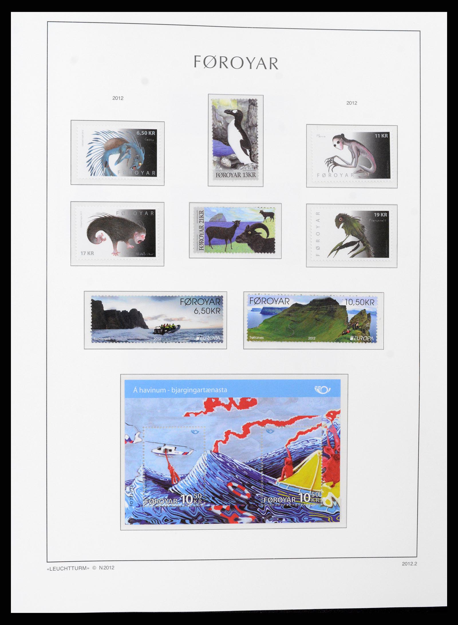 37399 086 - Postzegelverzameling 37399 Faeroer 1940-2017.