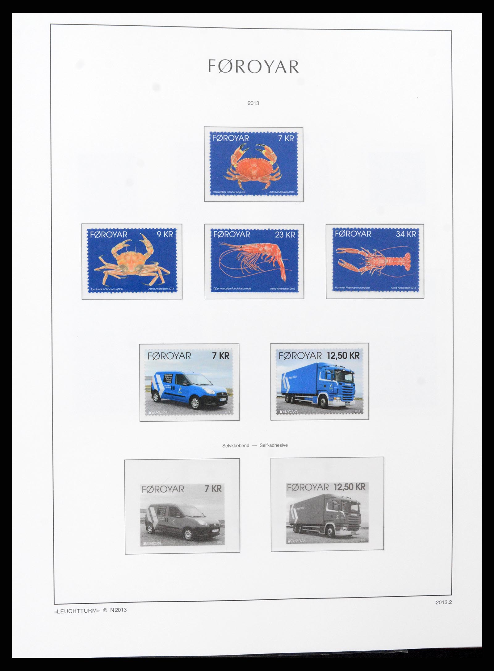 37399 089 - Postzegelverzameling 37399 Faeroer 1940-2017.