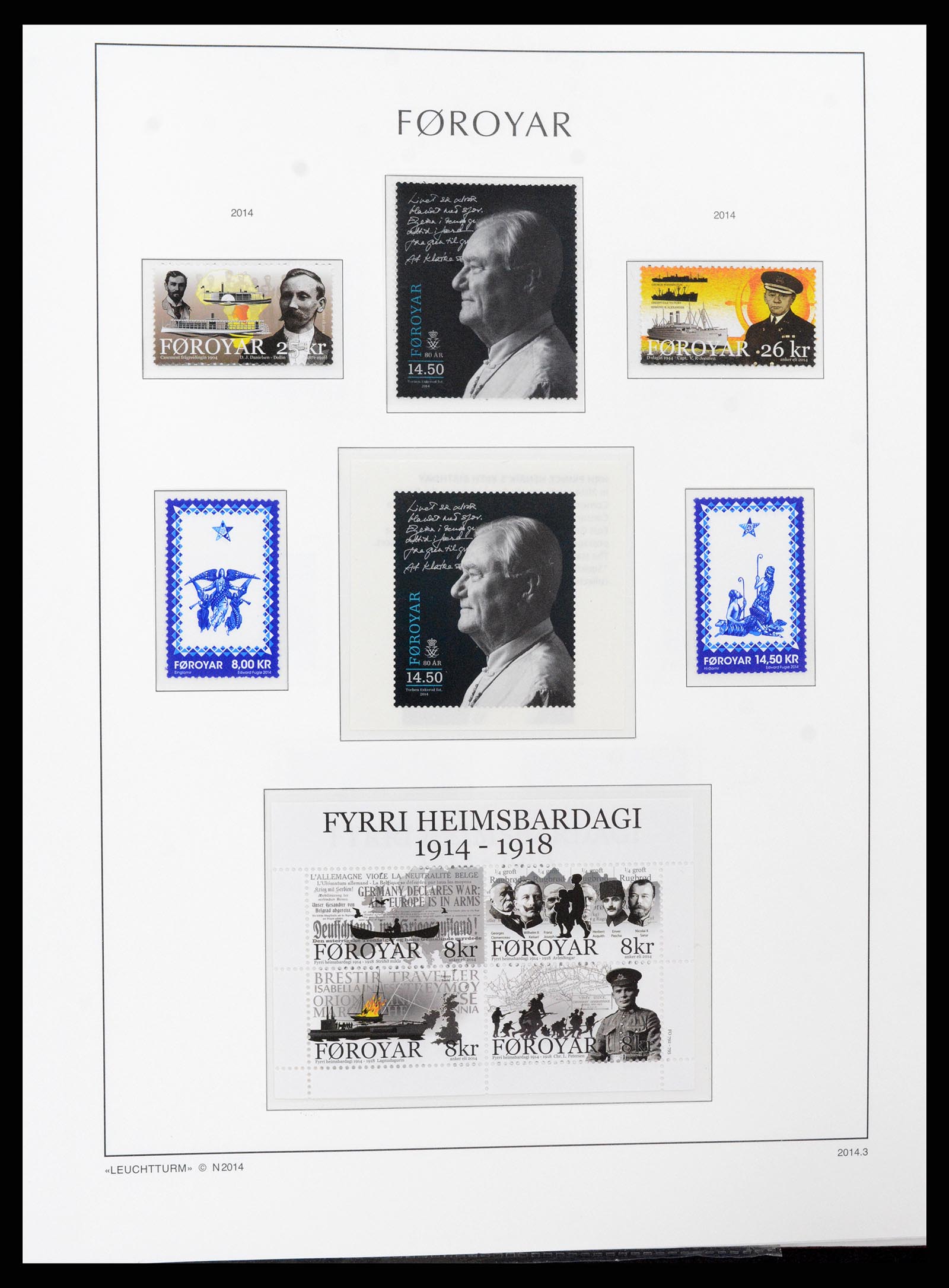 37399 093 - Postzegelverzameling 37399 Faeroer 1940-2017.
