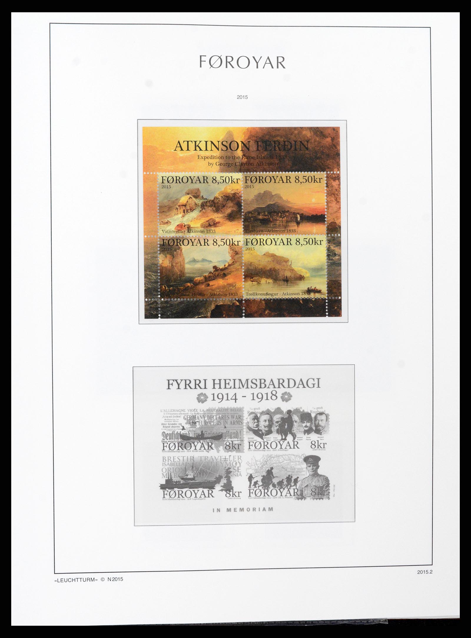 37399 095 - Postzegelverzameling 37399 Faeroer 1940-2017.