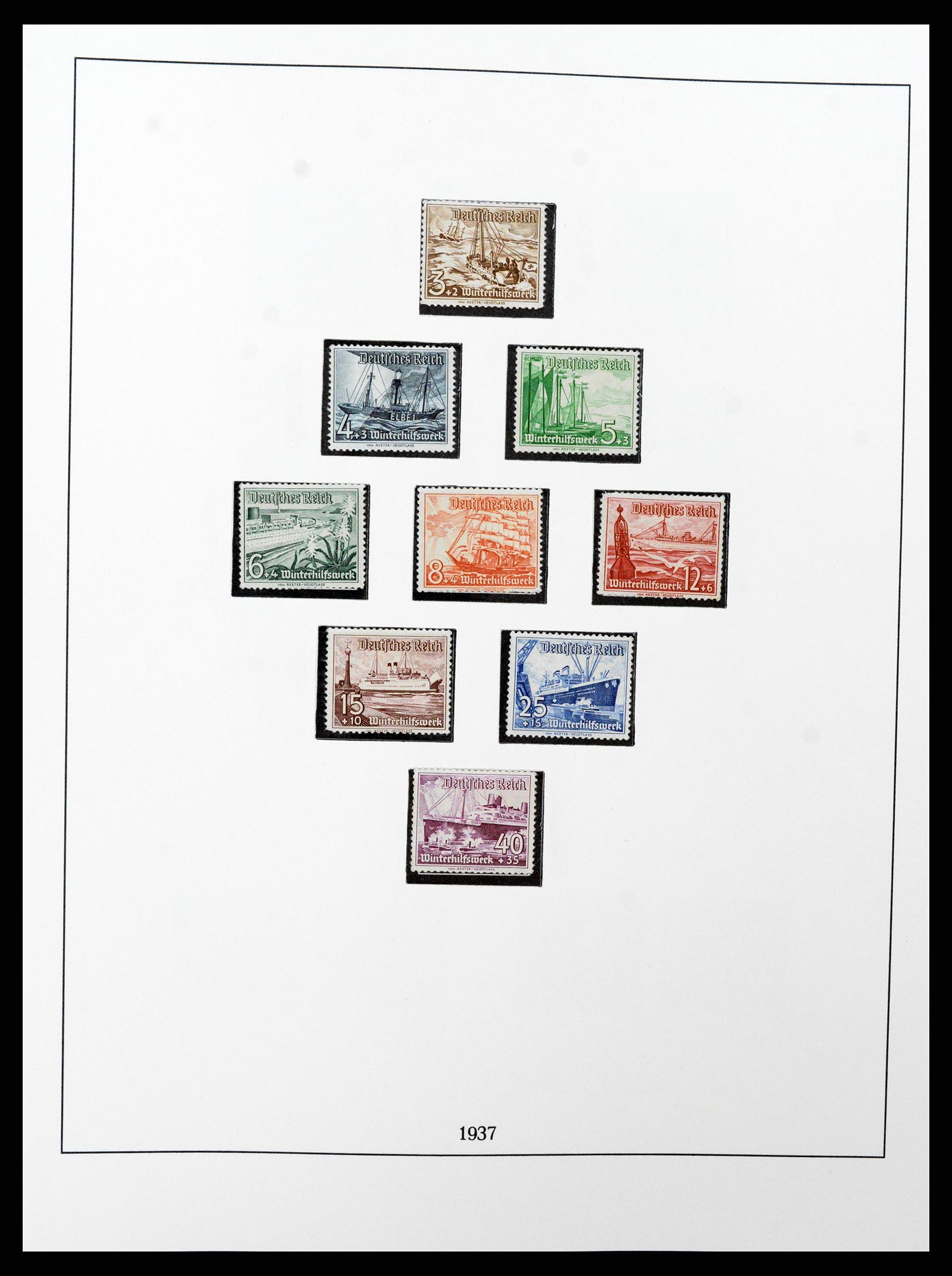 37400 061 - Postzegelverzameling 37400 Duitse Rijk 1872-1945.