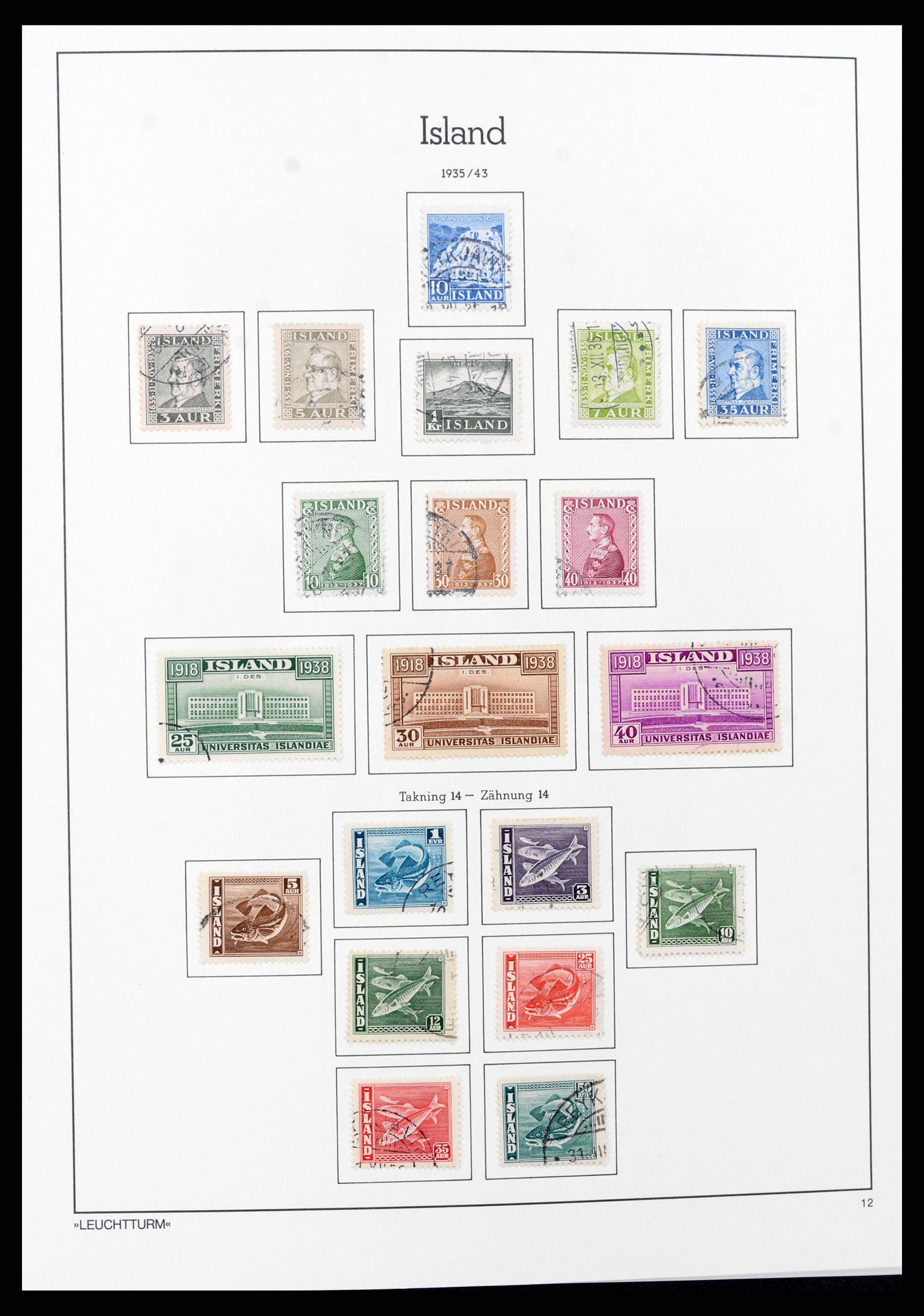 37401 012 - Stamp collection 37401 Iceland 1873-2002.